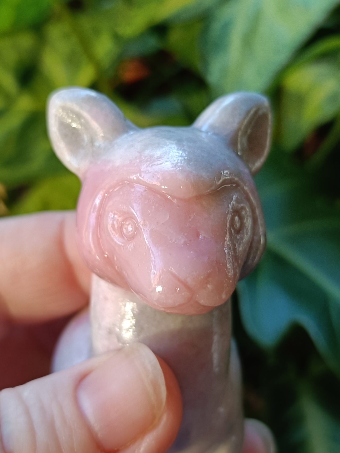 Pink Opal Alpaca Carving - 143g