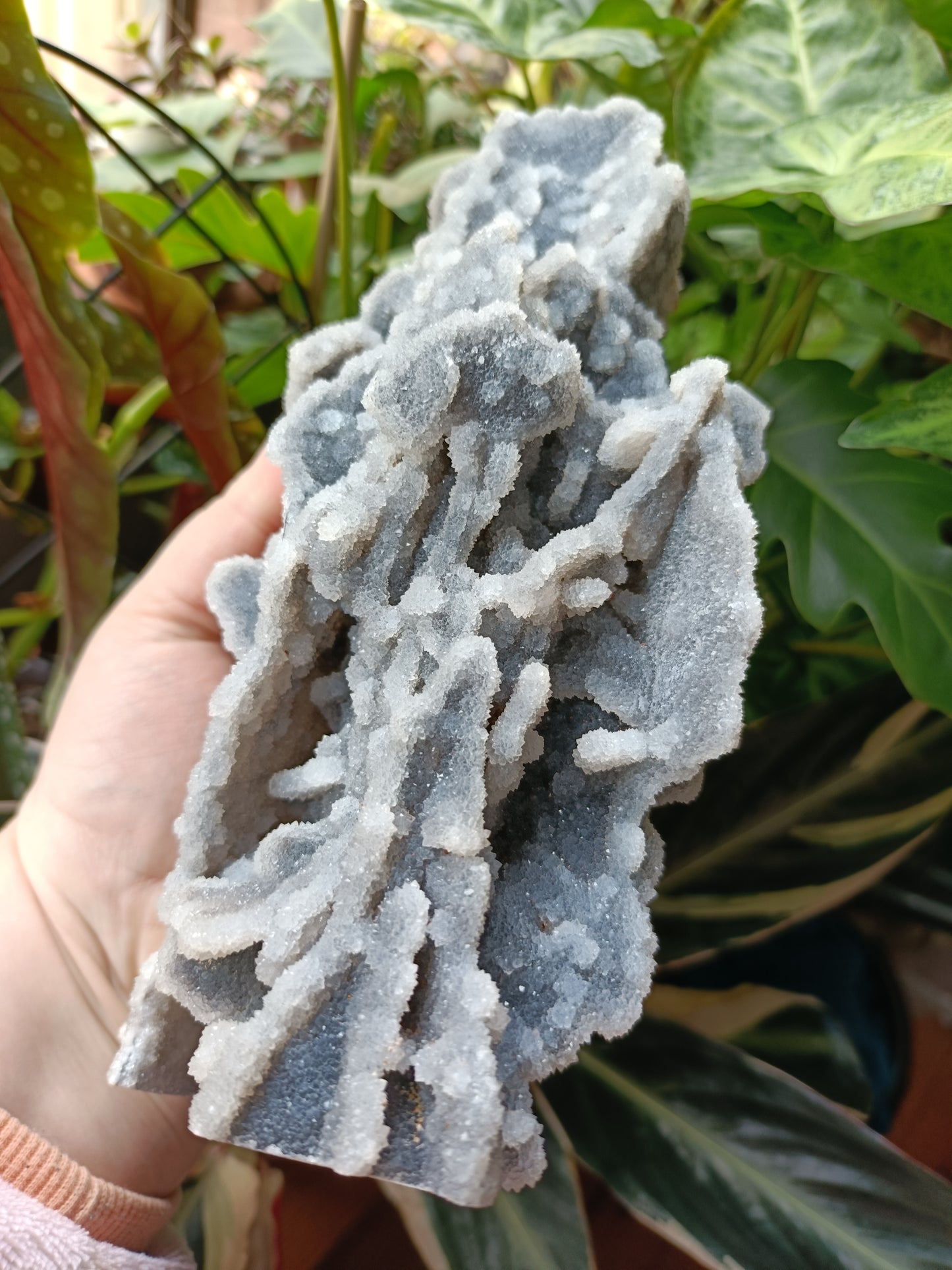 Druzy Quartz Chalcedony Specimen - 1405g