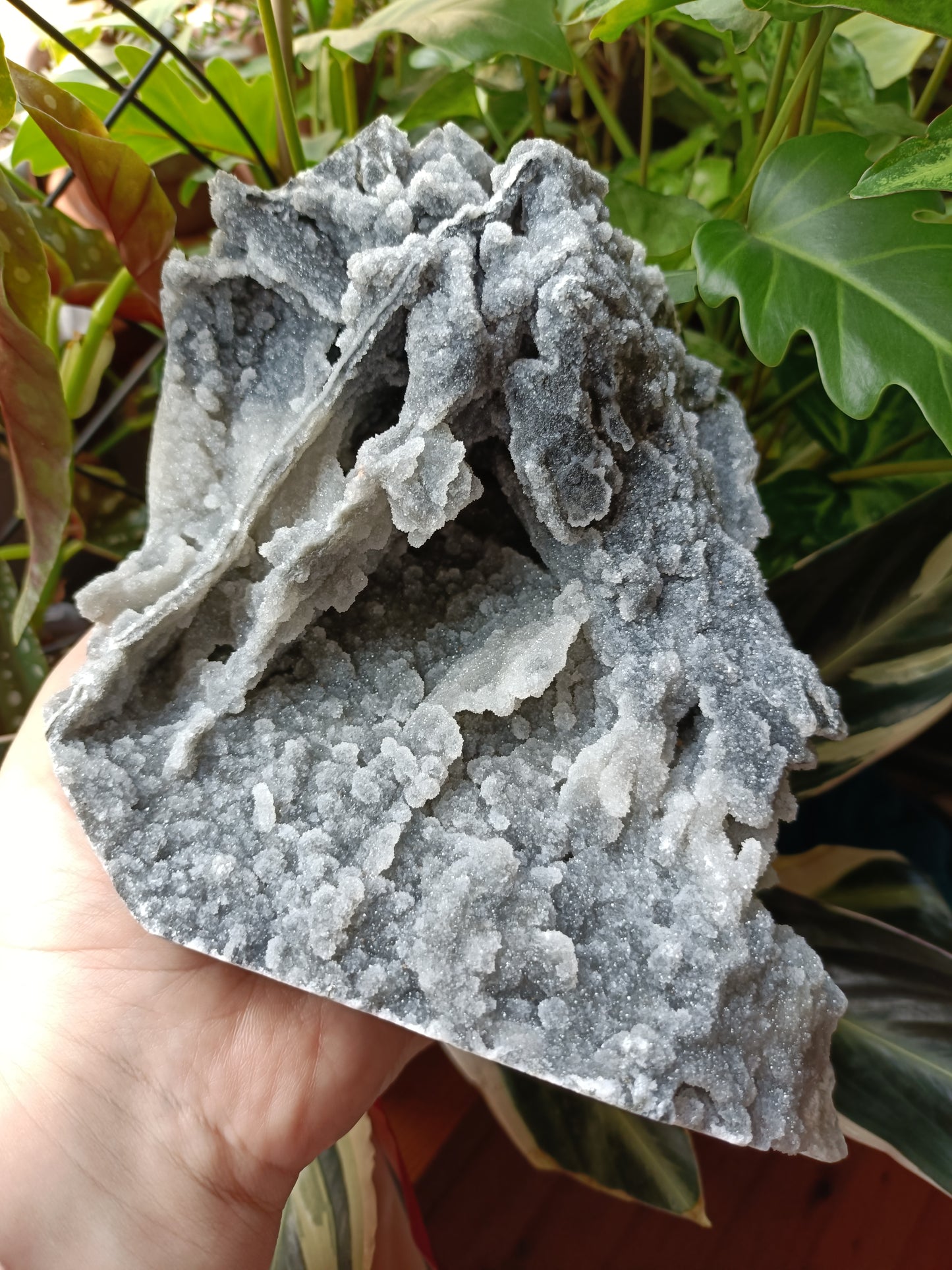 Druzy Quartz Chalcedony Specimen - 2083g