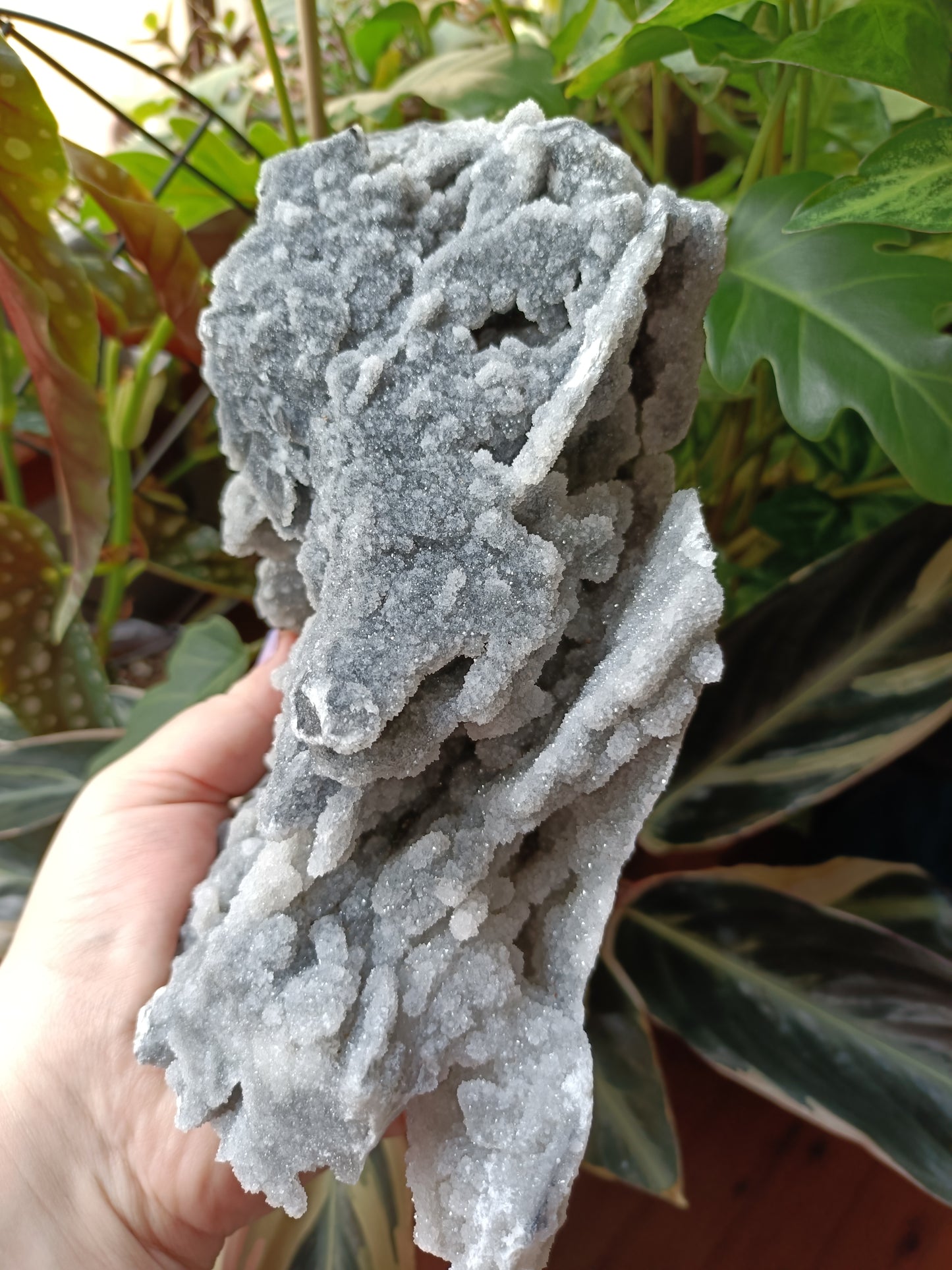 Druzy Quartz Chalcedony Specimen - 2083g
