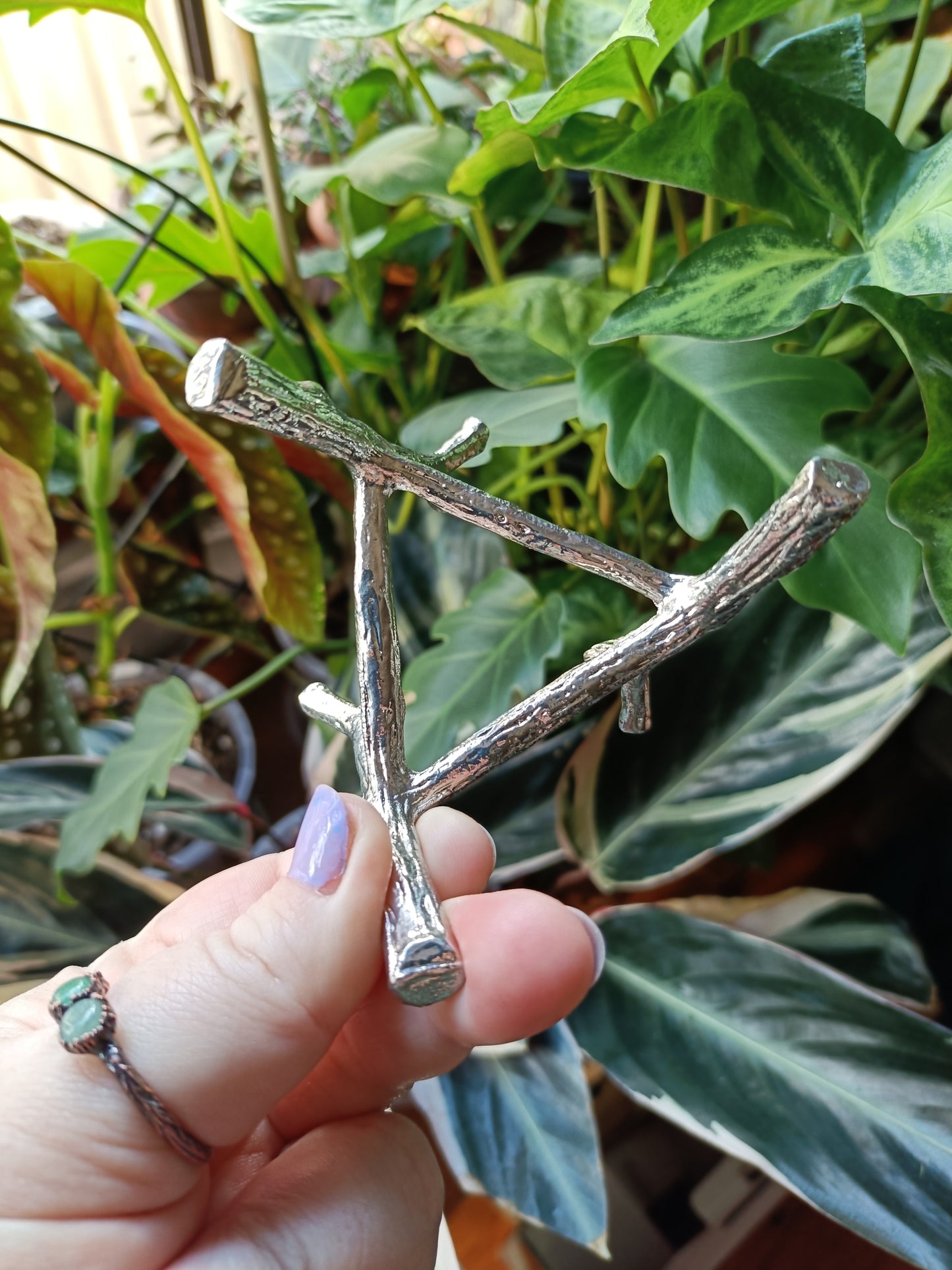 Silver Tone Branch Stand - Small