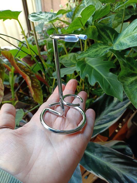 Silver Tone Wand Stand - Small