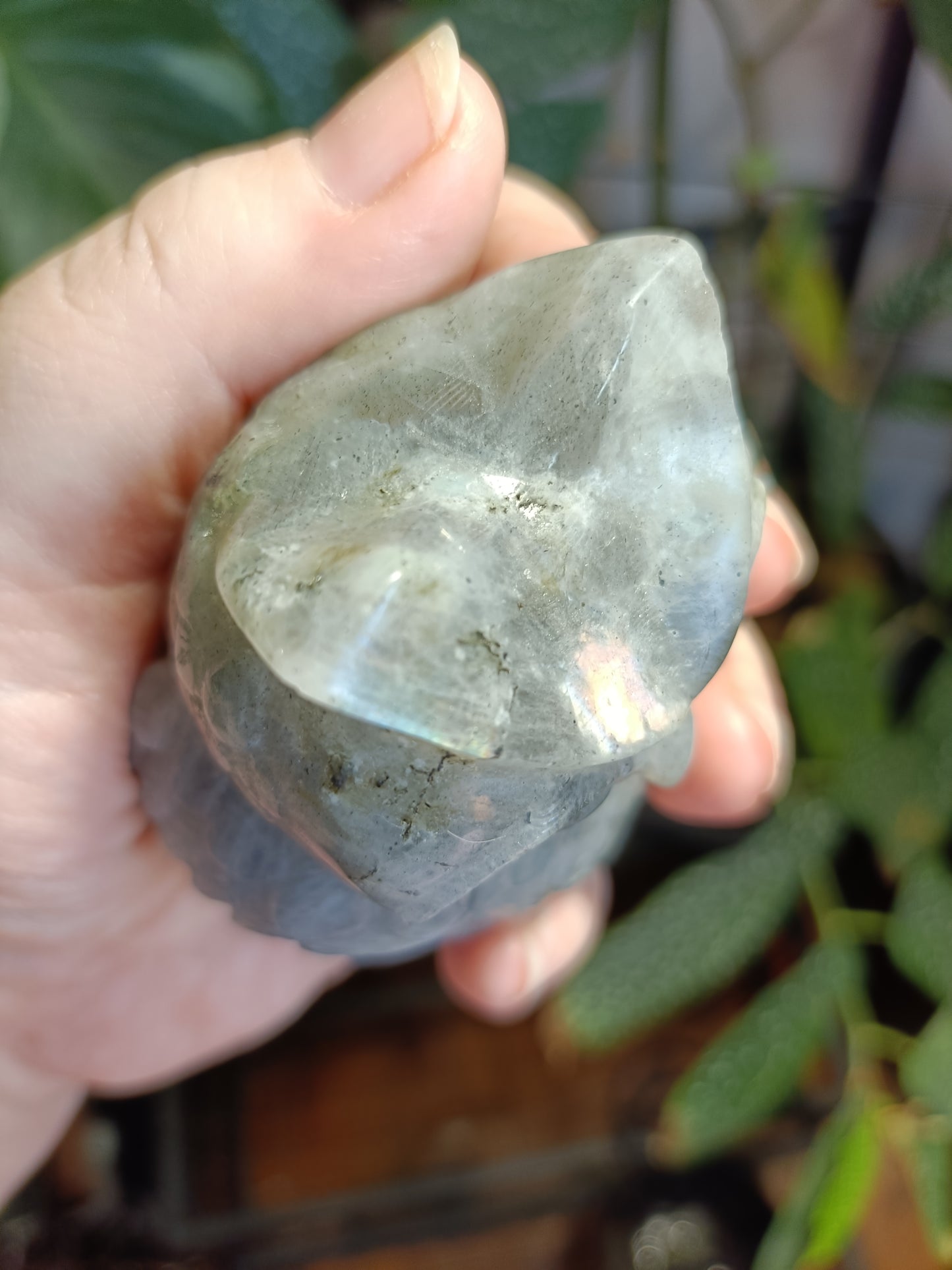 Labradorite Owl Carving - 358g