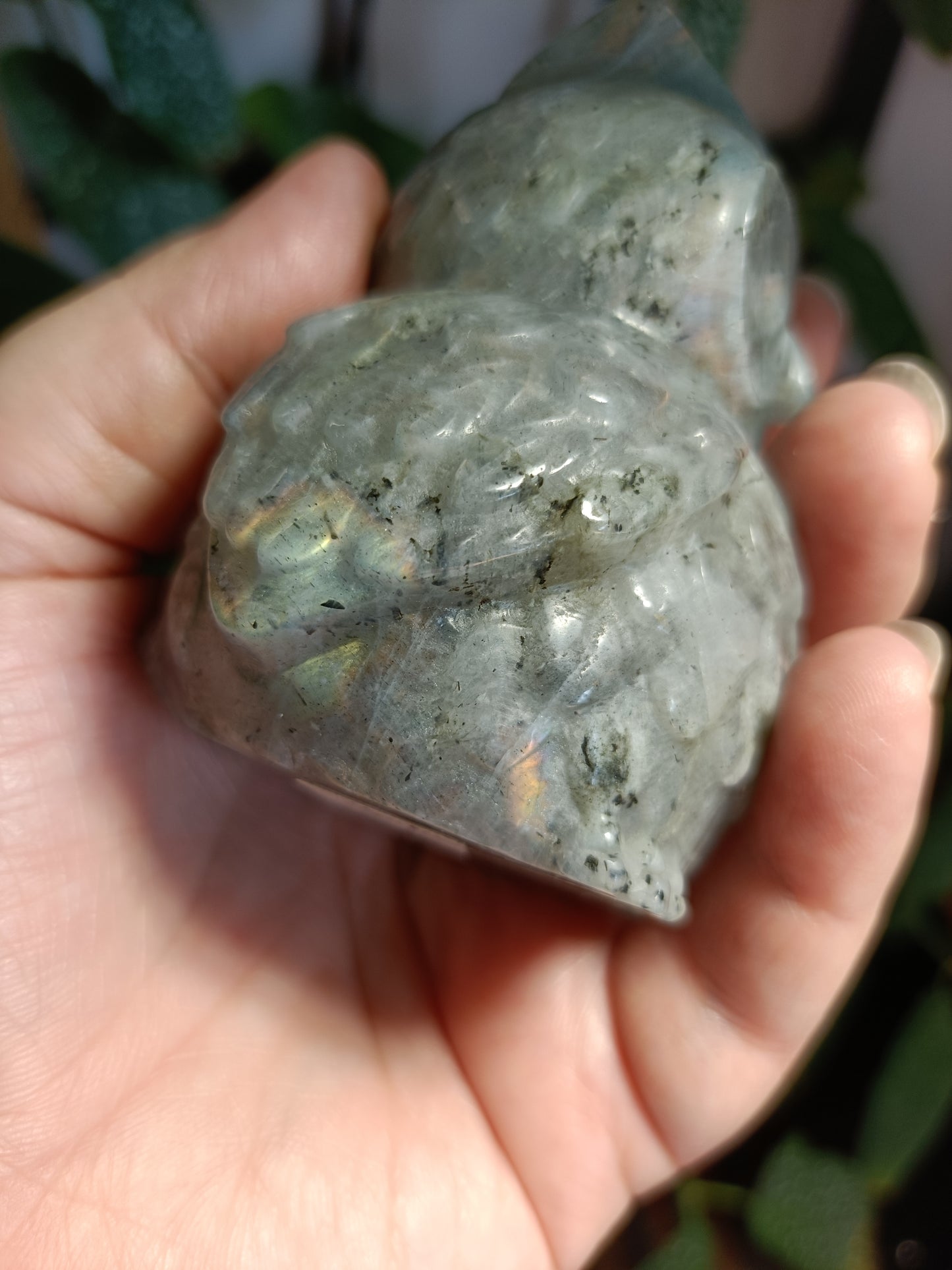 Labradorite Owl Carving - 377g