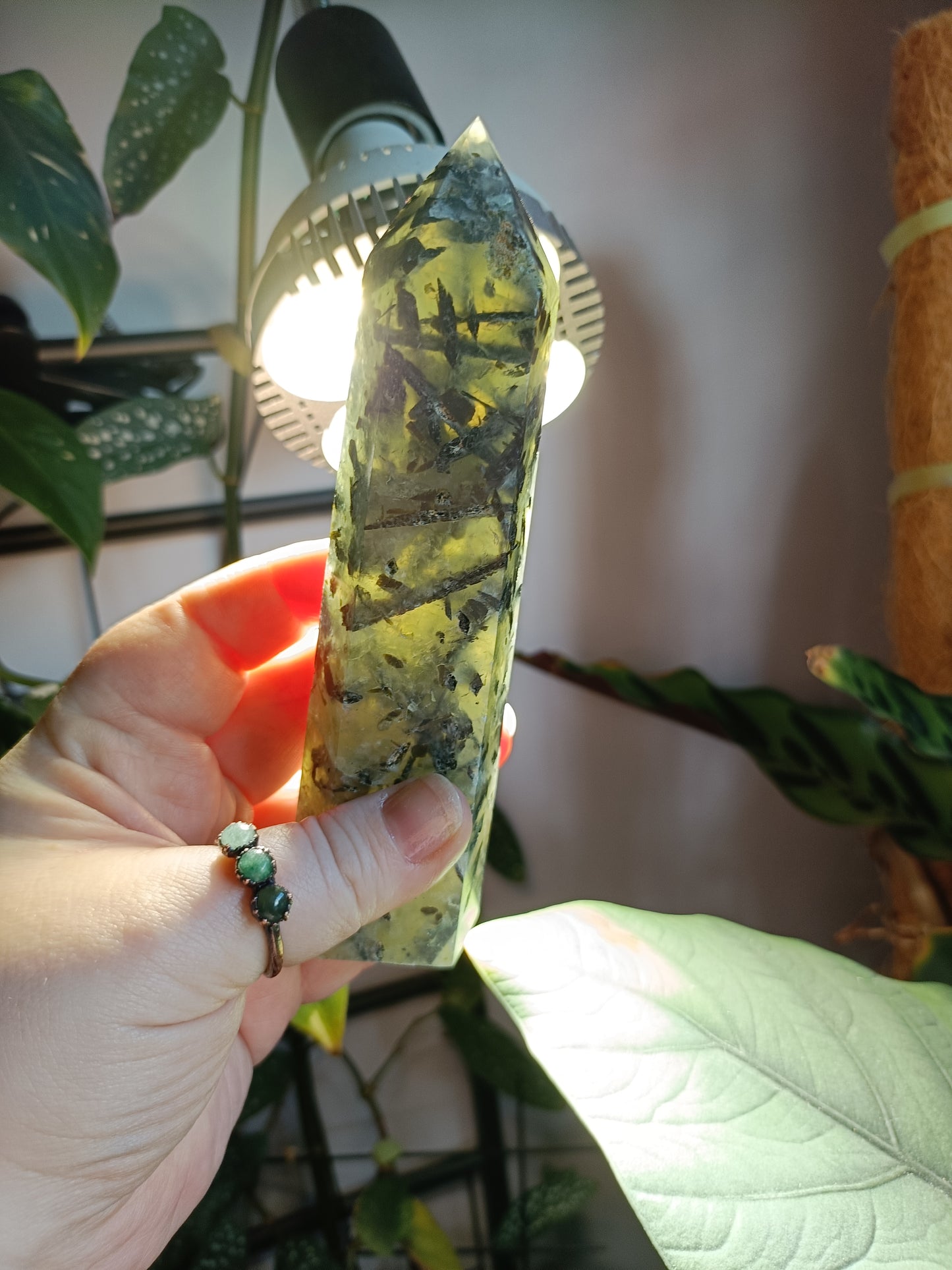 Prehnite and Epidote Tower - 384g