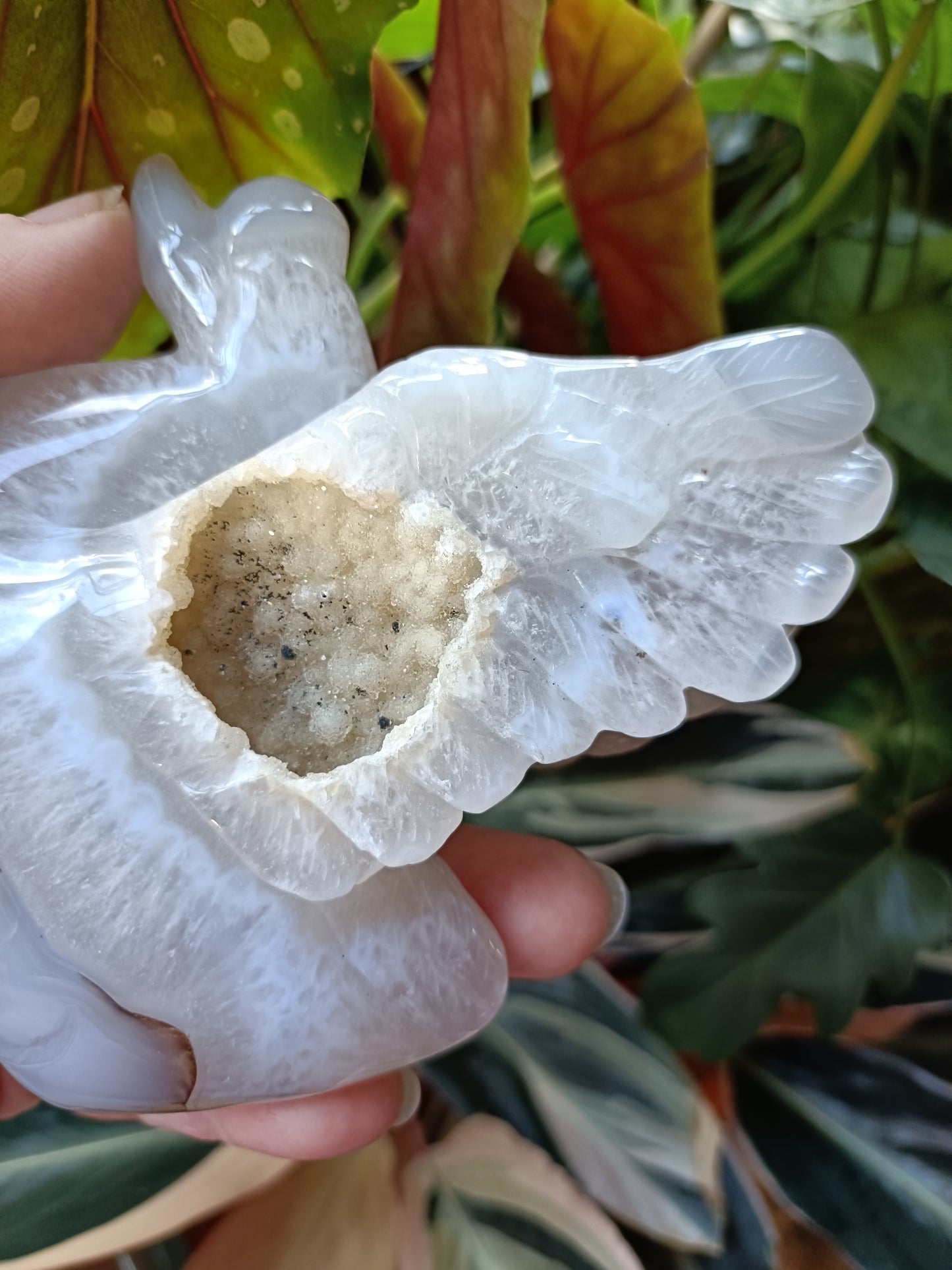 Agate Swan Carving - 445g