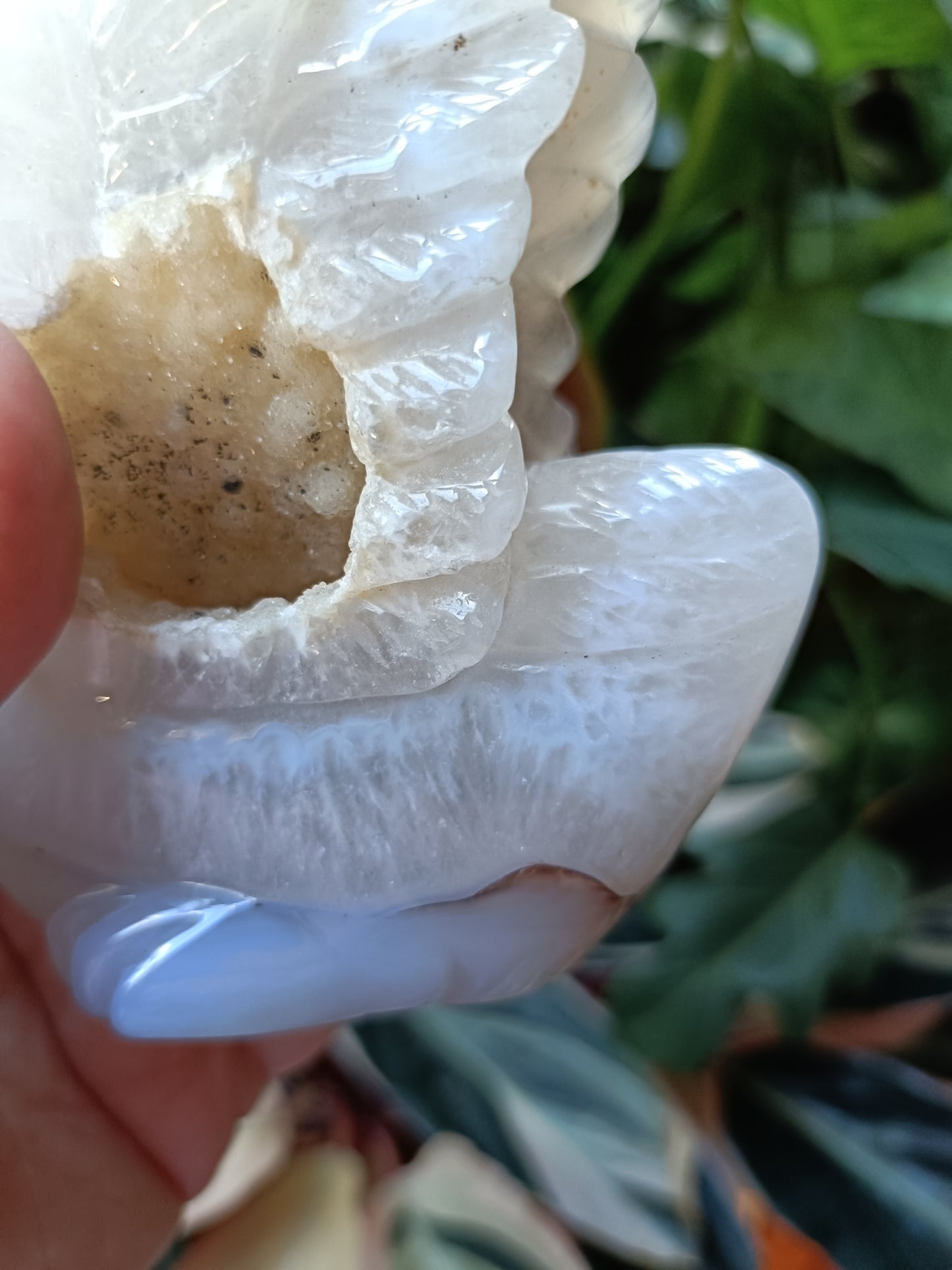 Agate Swan Carving - 445g