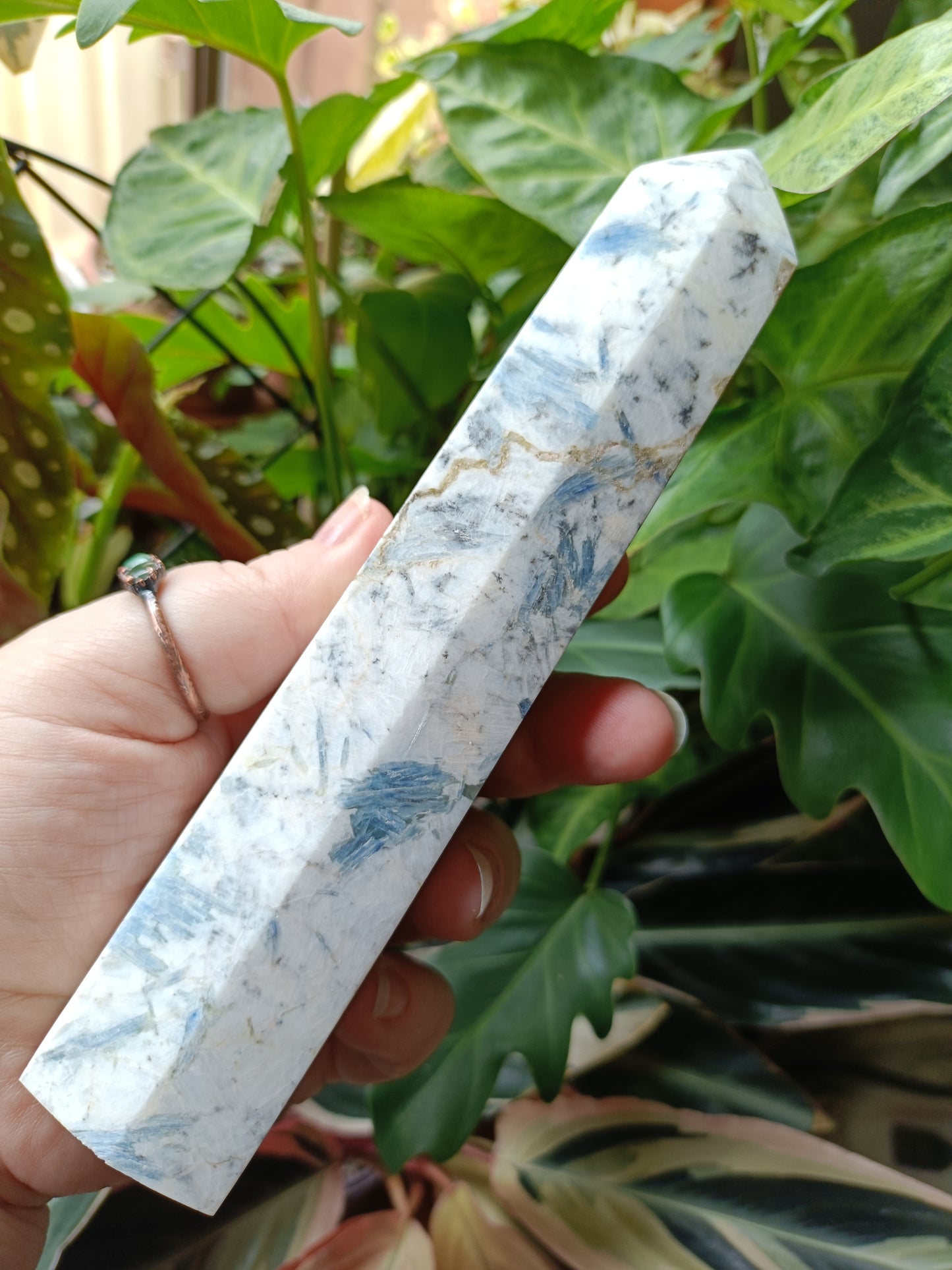 Blue Kyanite Tower - 491g (B Grade - Repaired)