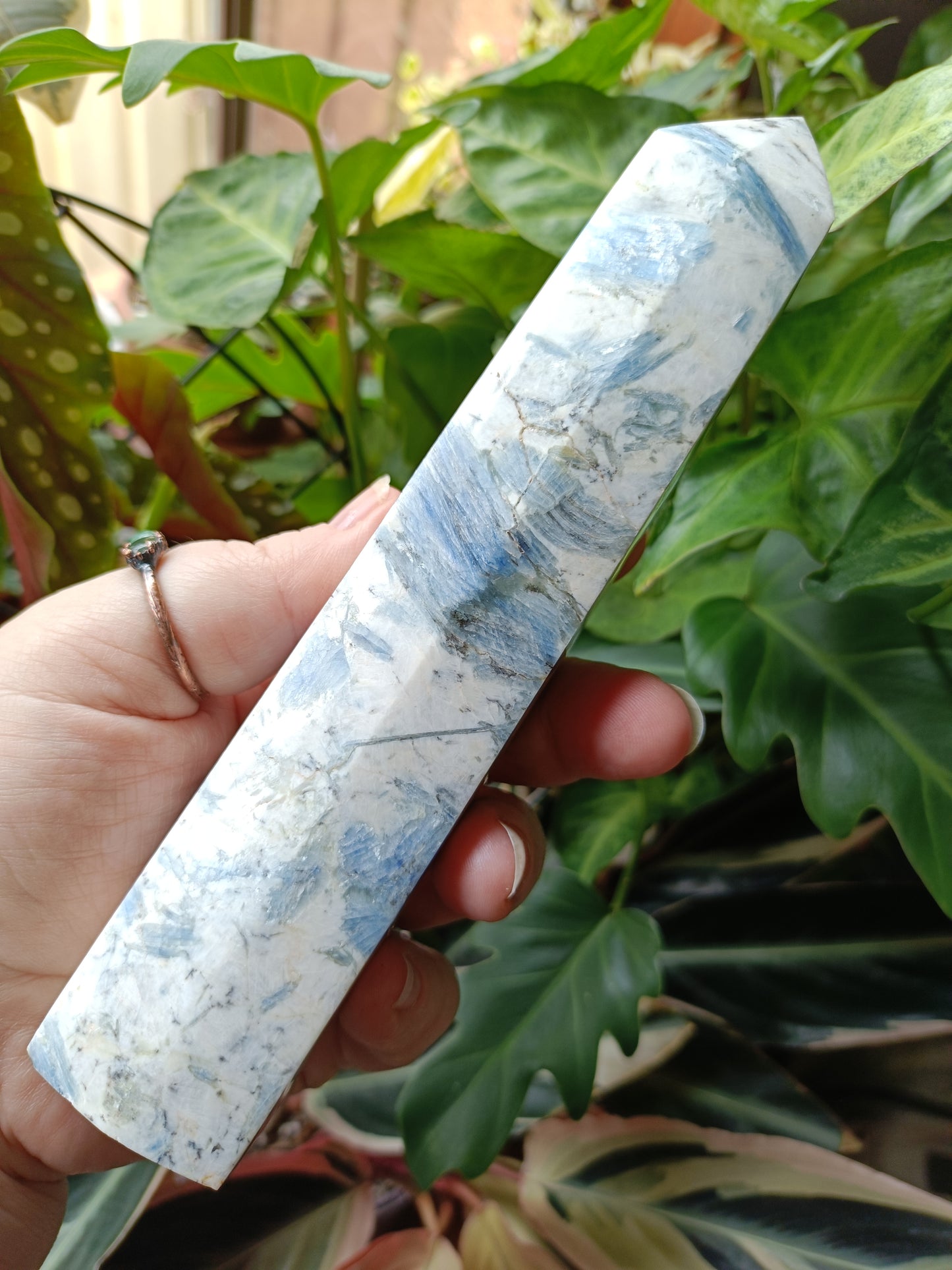 Blue Kyanite Tower - 491g (B Grade - Repaired)