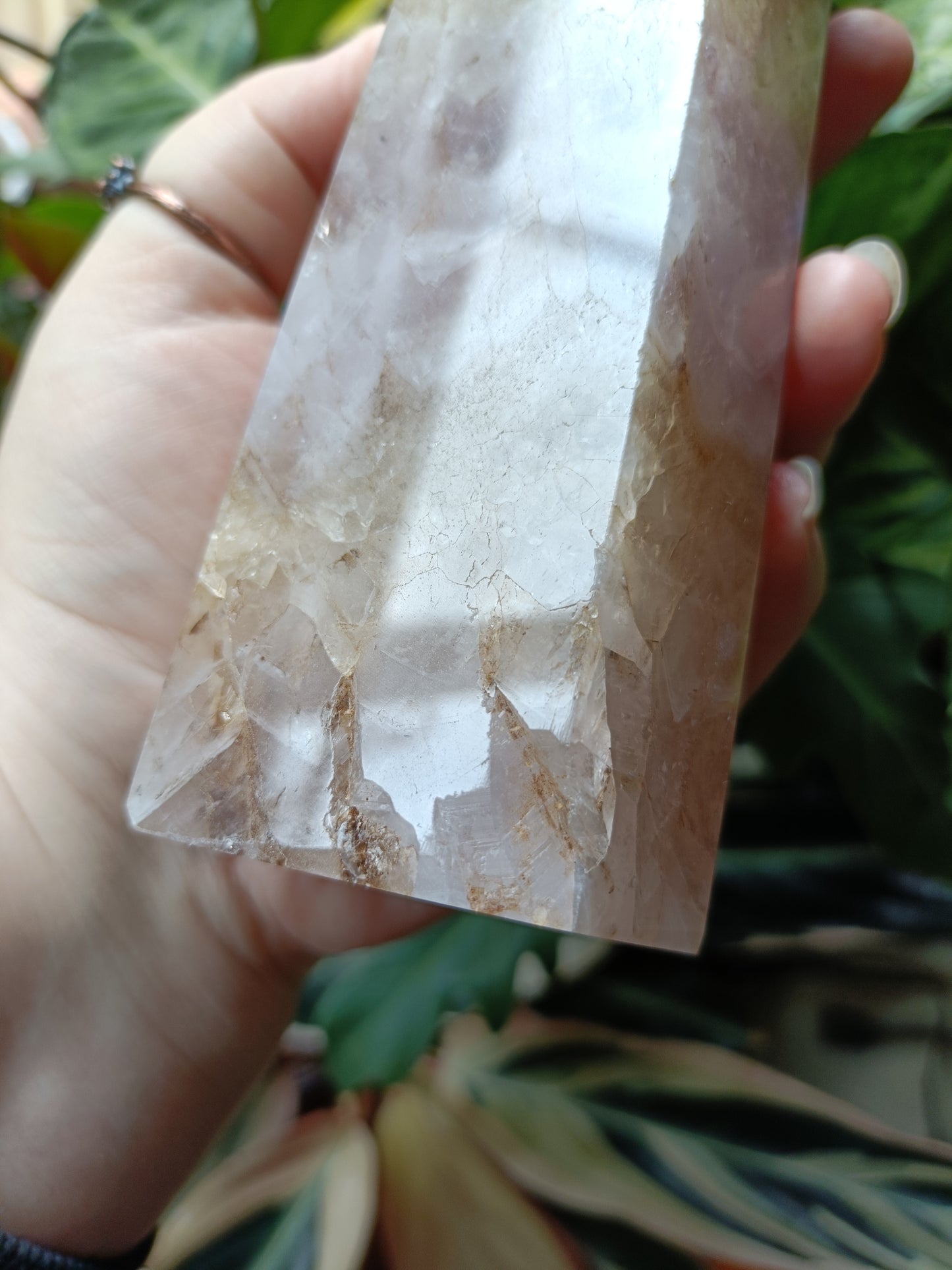 Amethyst & Mexican Lace Agate Tower - 945g