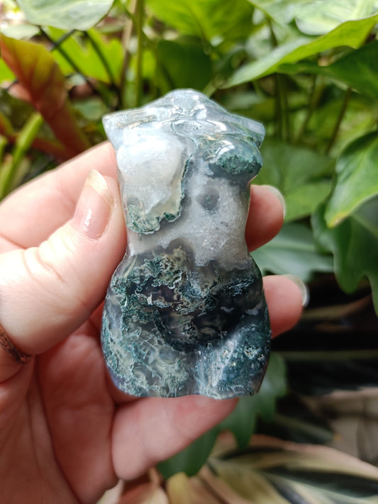 Moss Agate Goddess Body - 128g