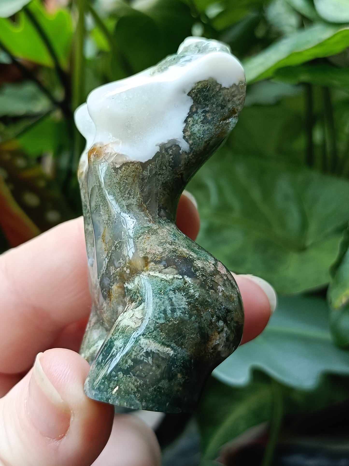 Moss Agate Goddess Body - 90g