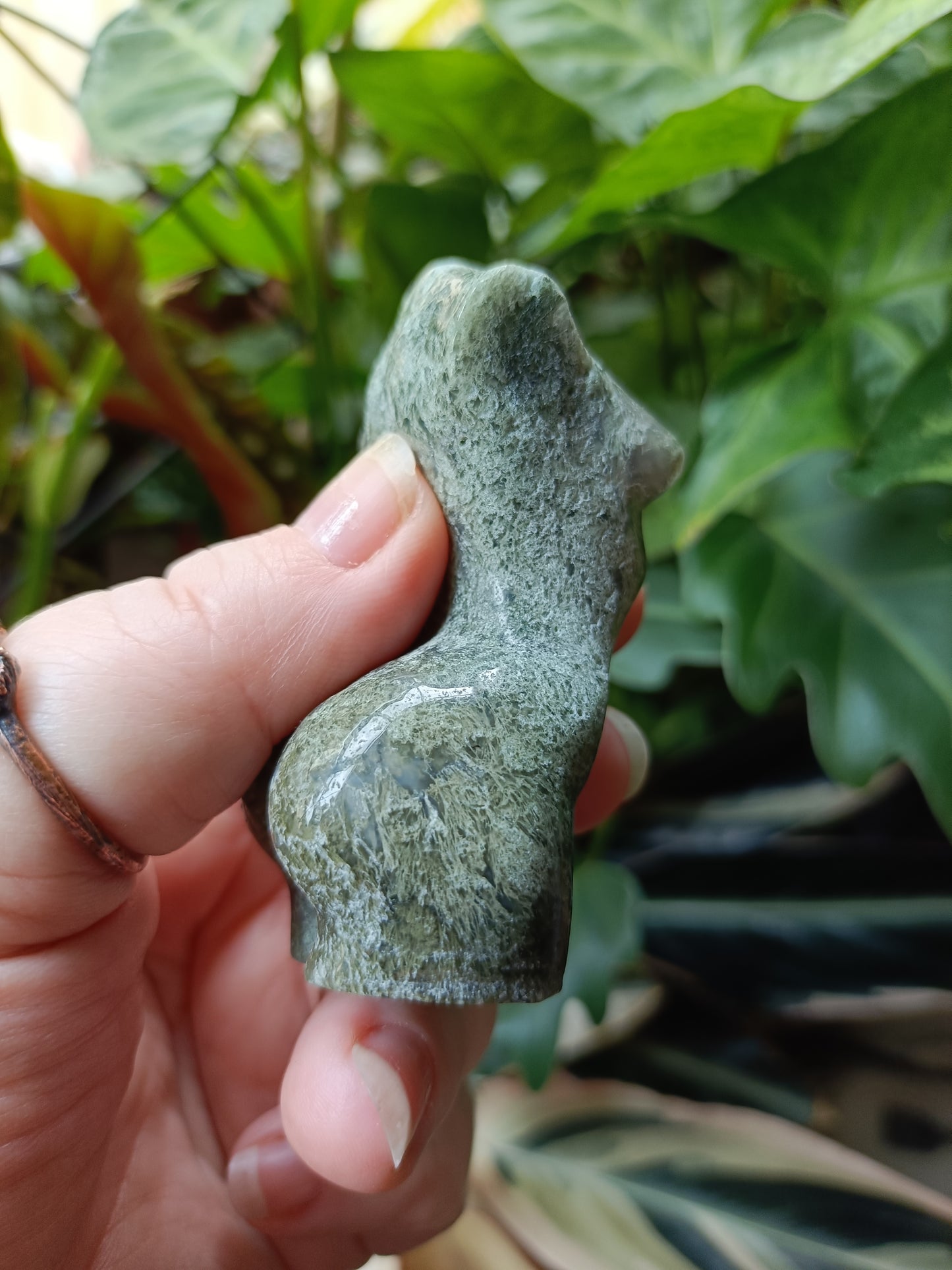 Moss Agate Goddess Body - 103g