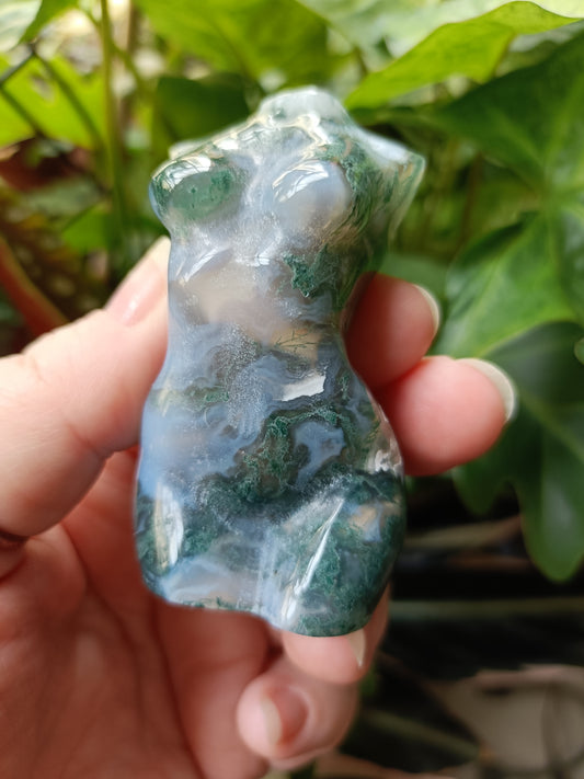Moss Agate Goddess Body - 112g