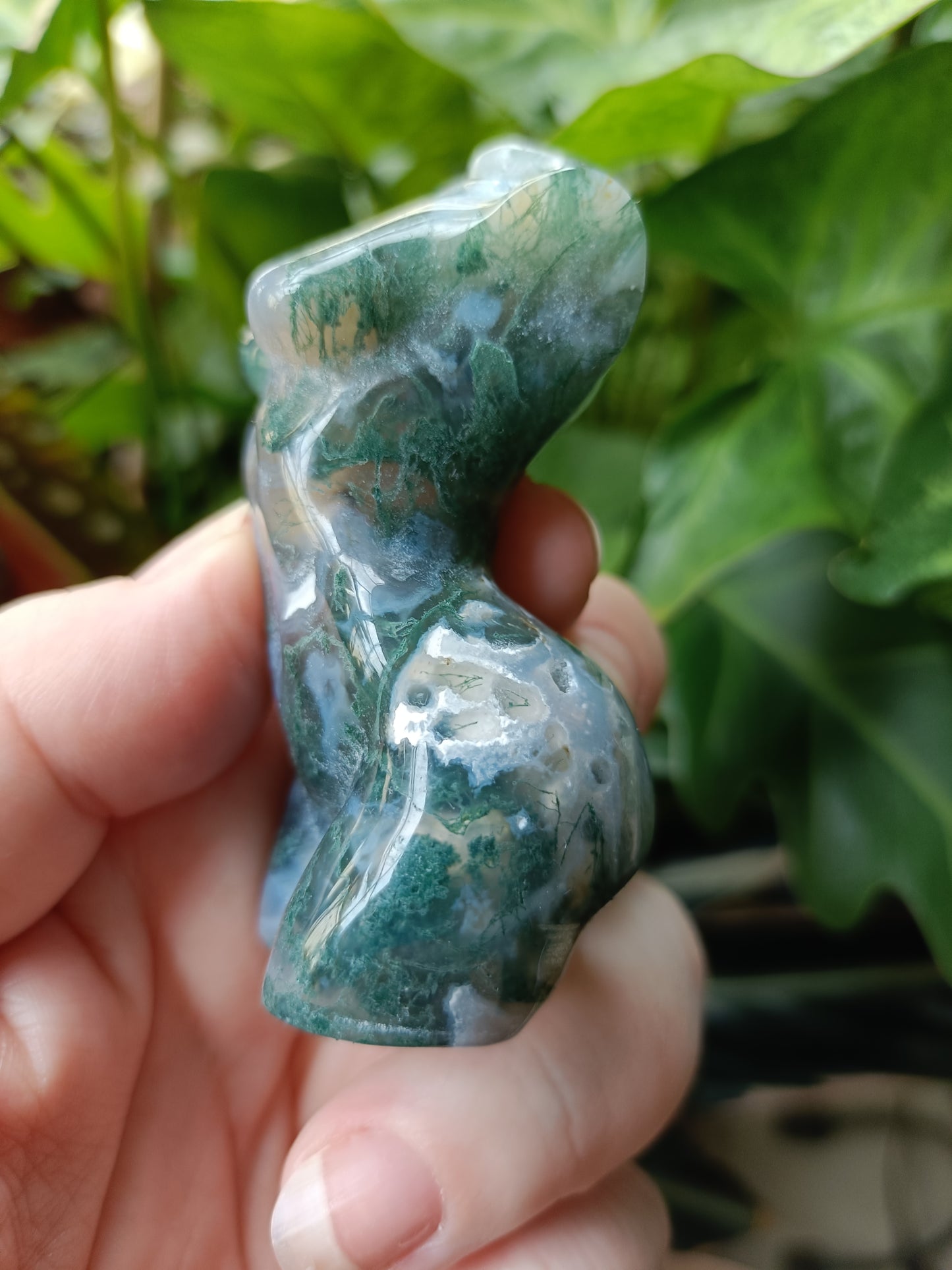 Moss Agate Goddess Body - 112g