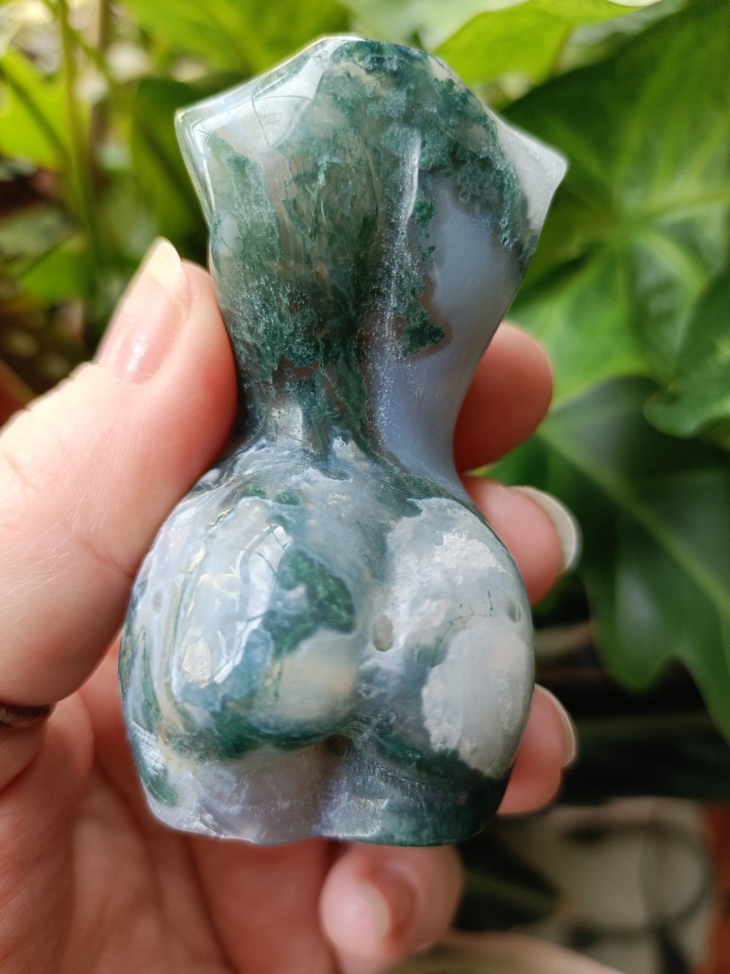 Moss Agate Goddess Body - 112g