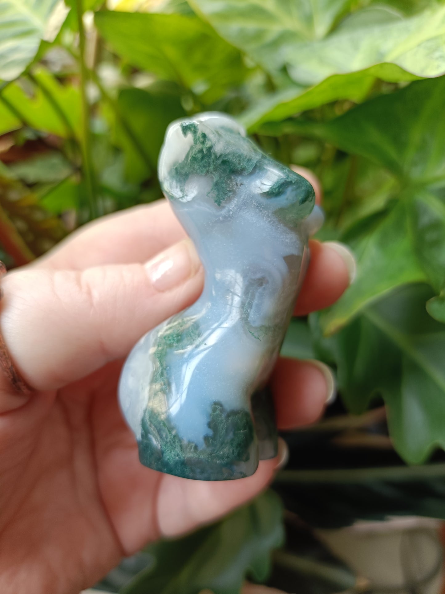 Moss Agate Goddess Body - 112g