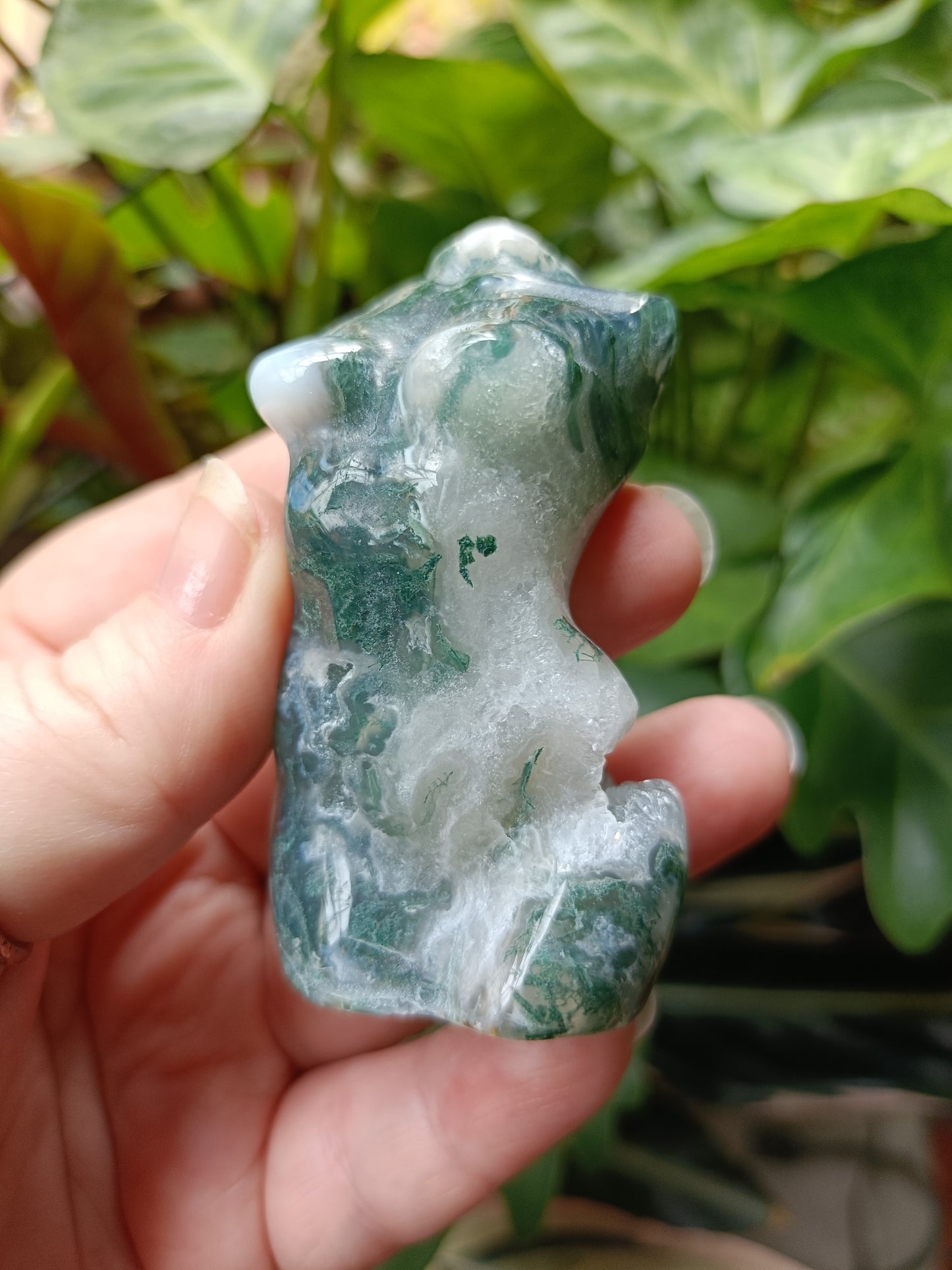 Moss Agate Goddess Body - 112g