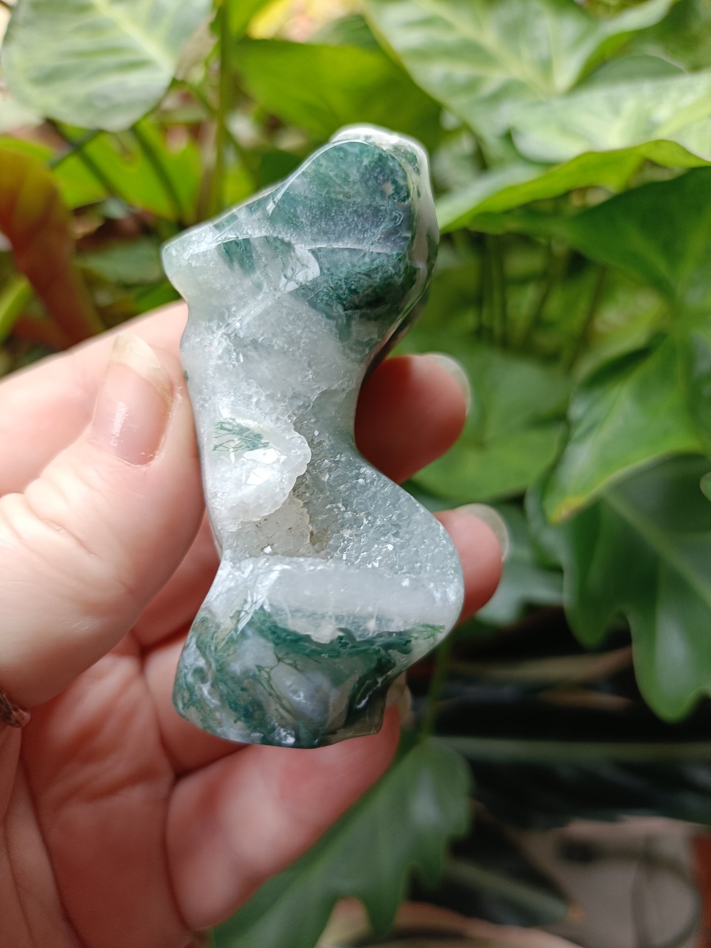Moss Agate Goddess Body - 112g
