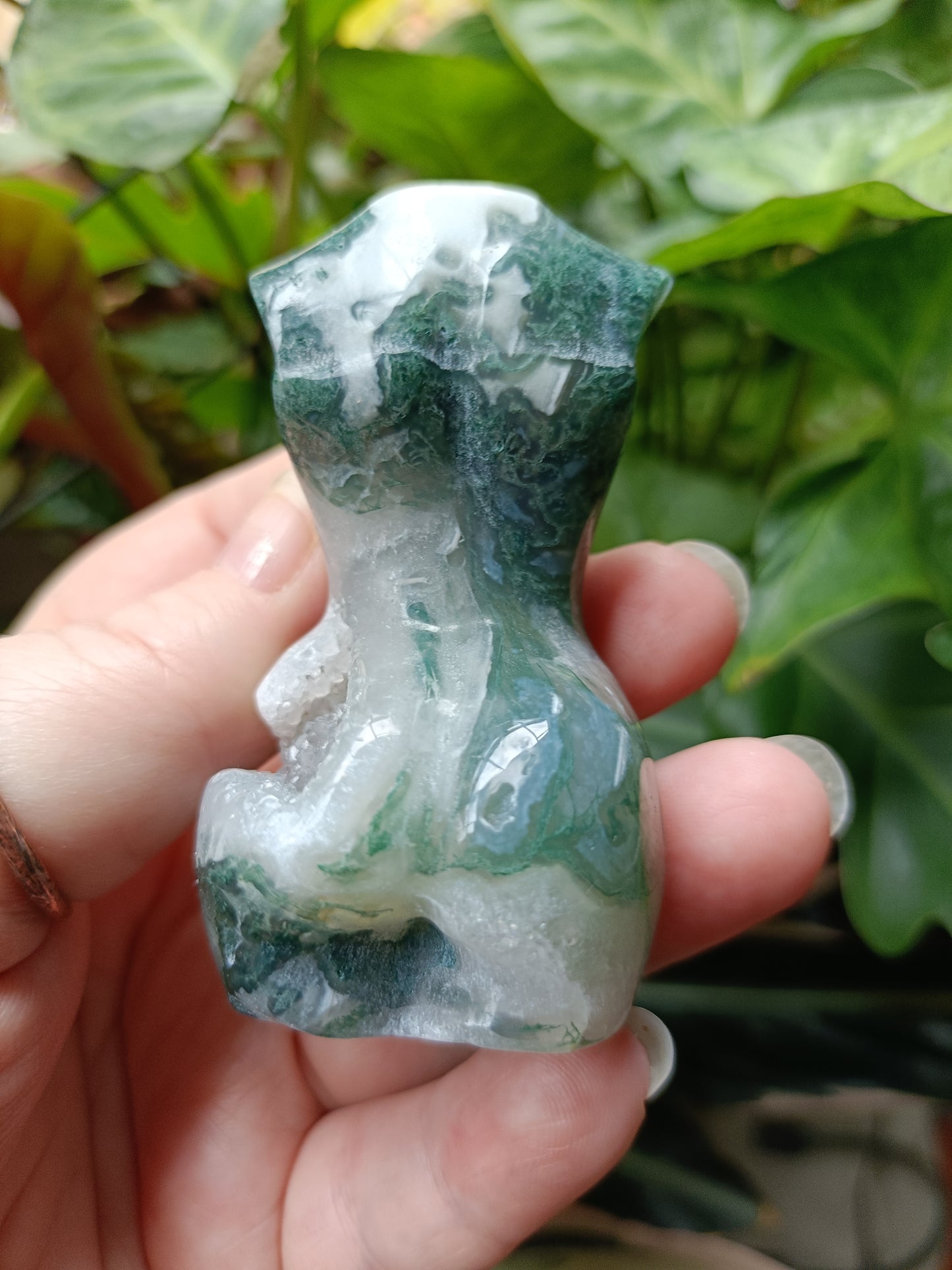 Moss Agate Goddess Body - 112g