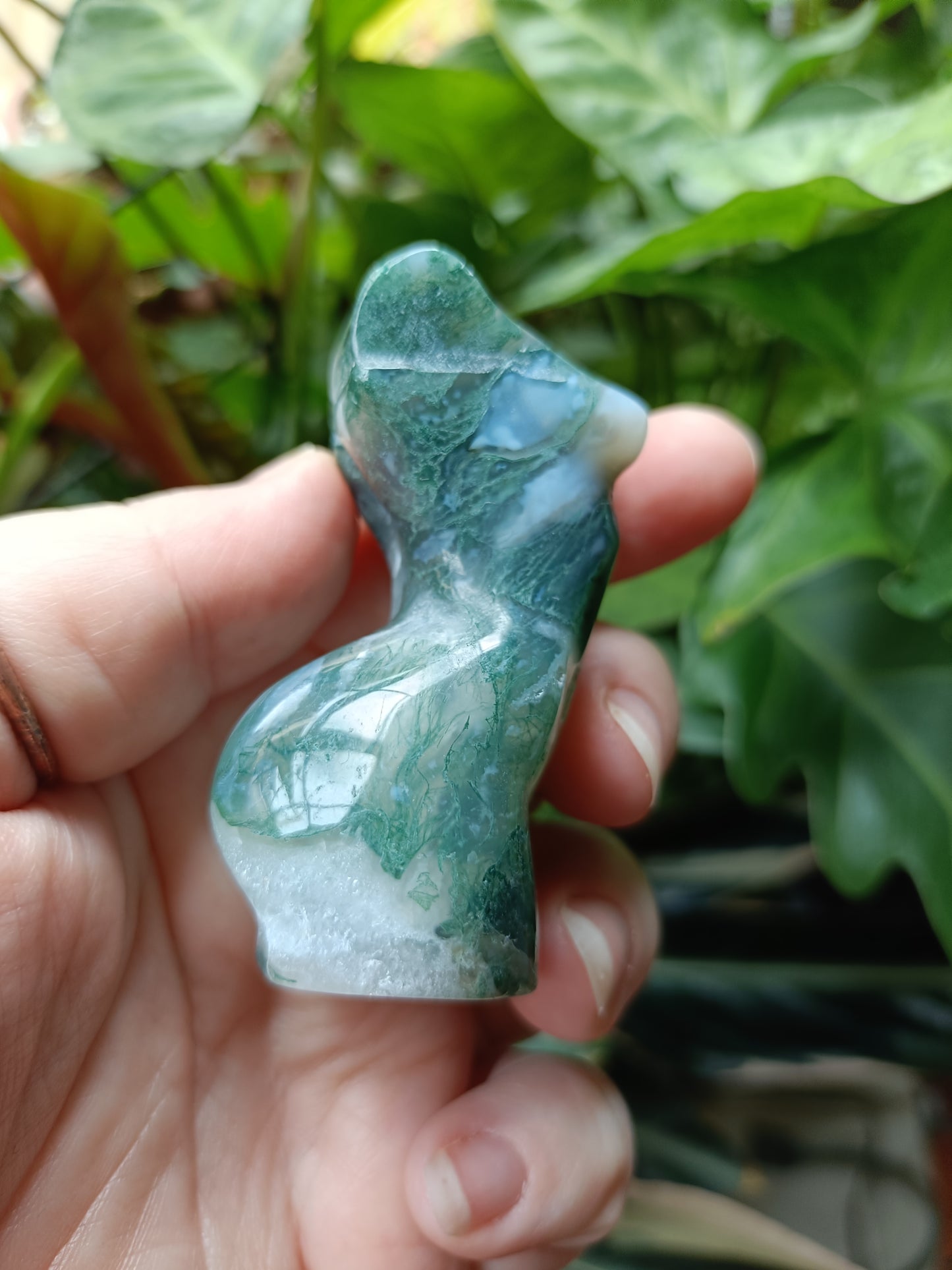 Moss Agate Goddess Body - 112g