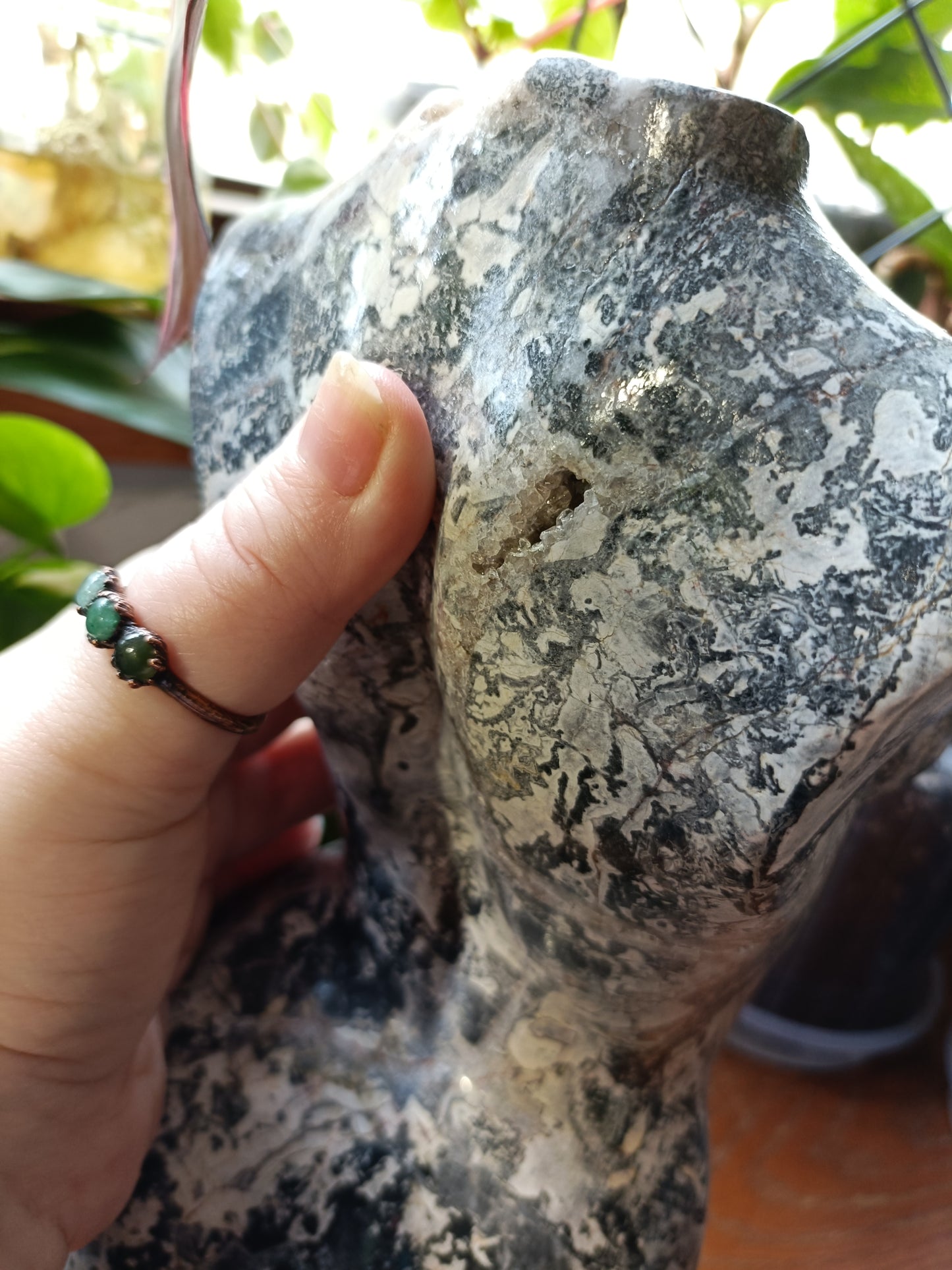 Picasso Jasper Goddess Body Carving - 6.1kg