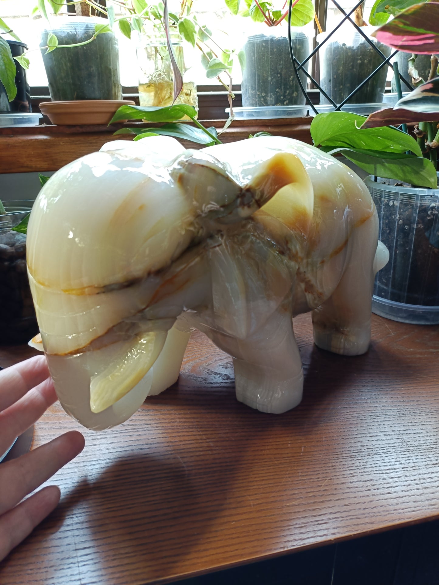 Banded Calcite Elephant - 12.6kg