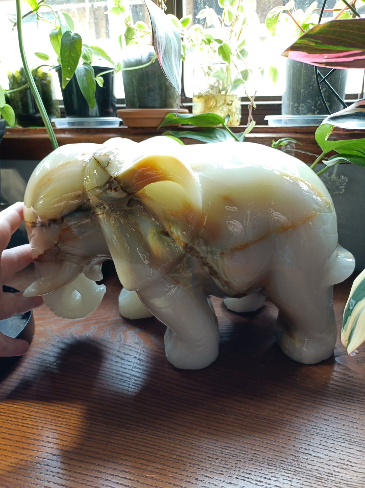 Banded Calcite Elephant - 12.6kg
