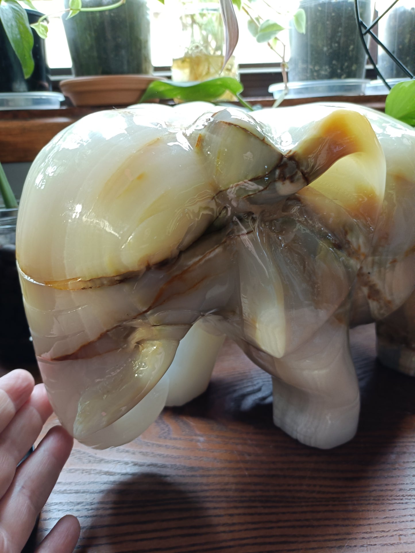 Banded Calcite Elephant - 12.6kg