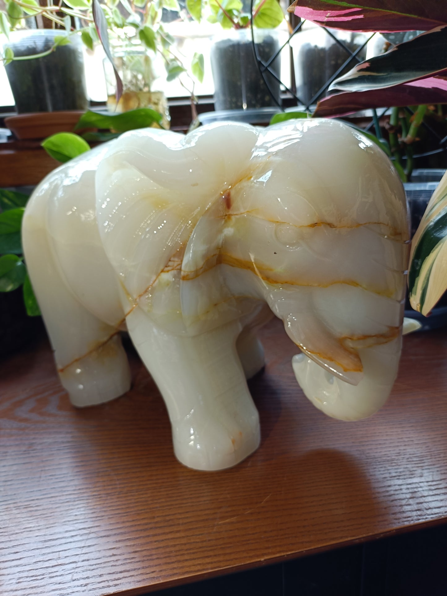 Banded Calcite Elephant - 12.6kg