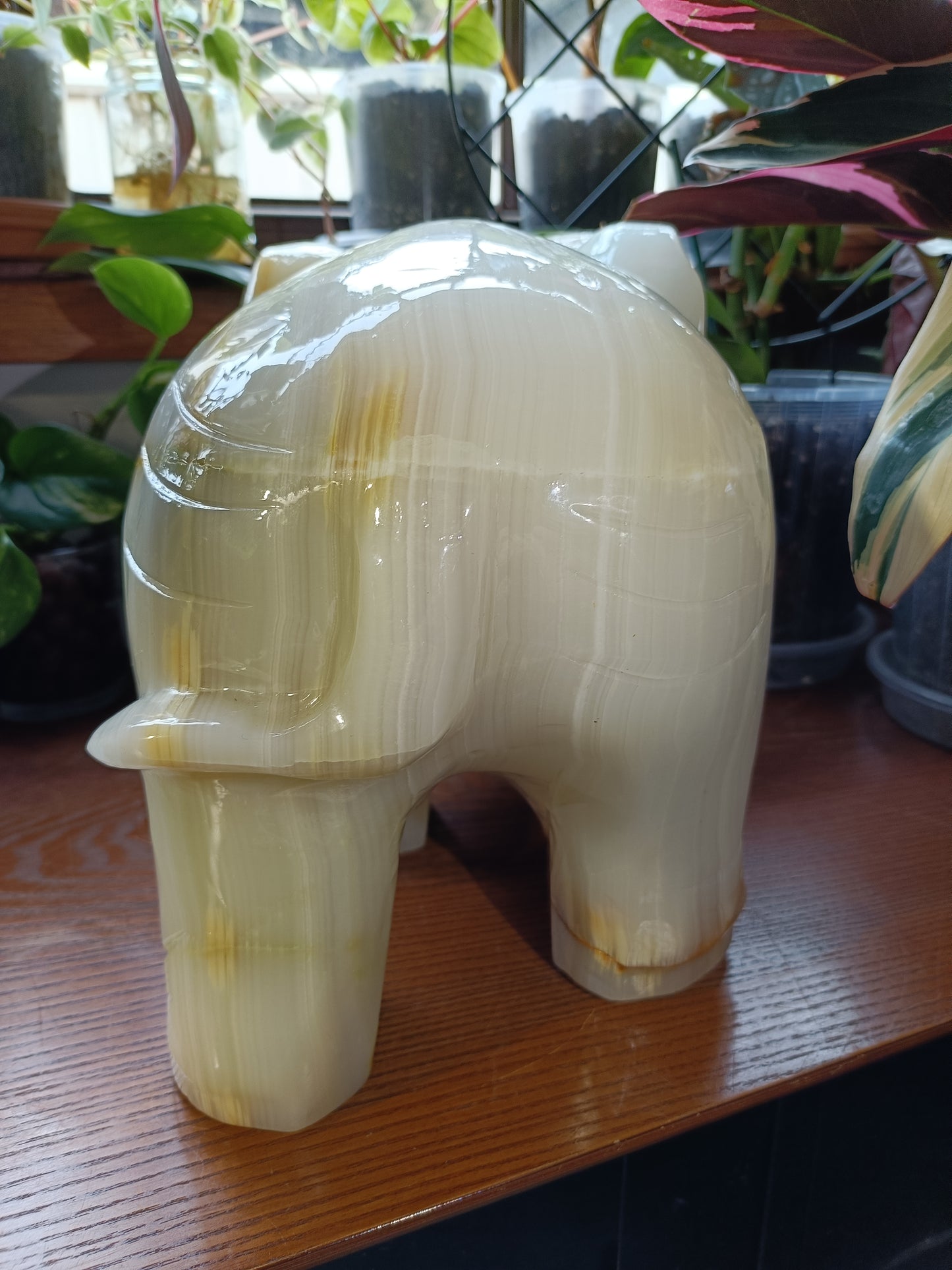 Banded Calcite Elephant - 12.6kg