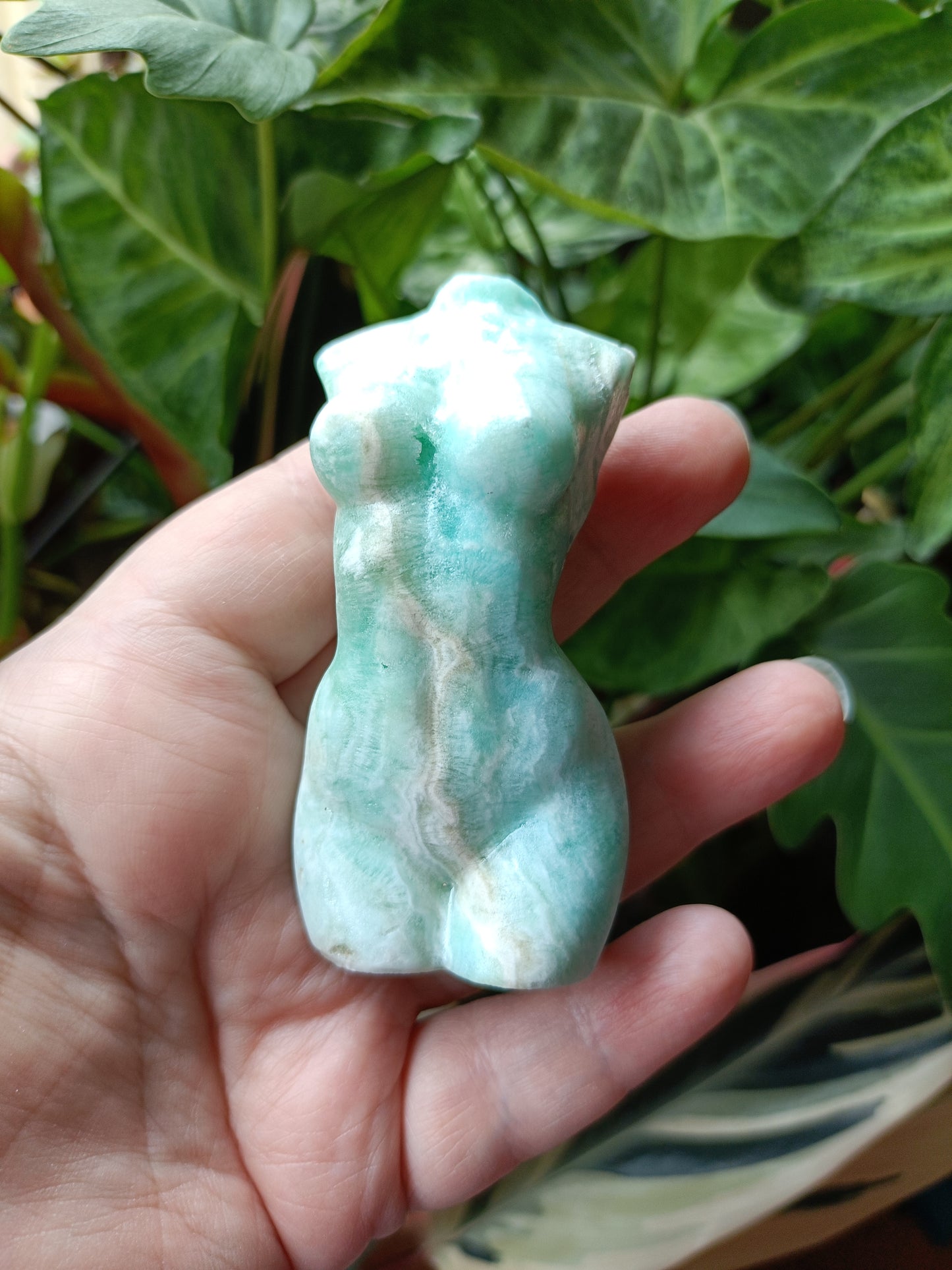 Blue Aragonite Goddess Body - 144g