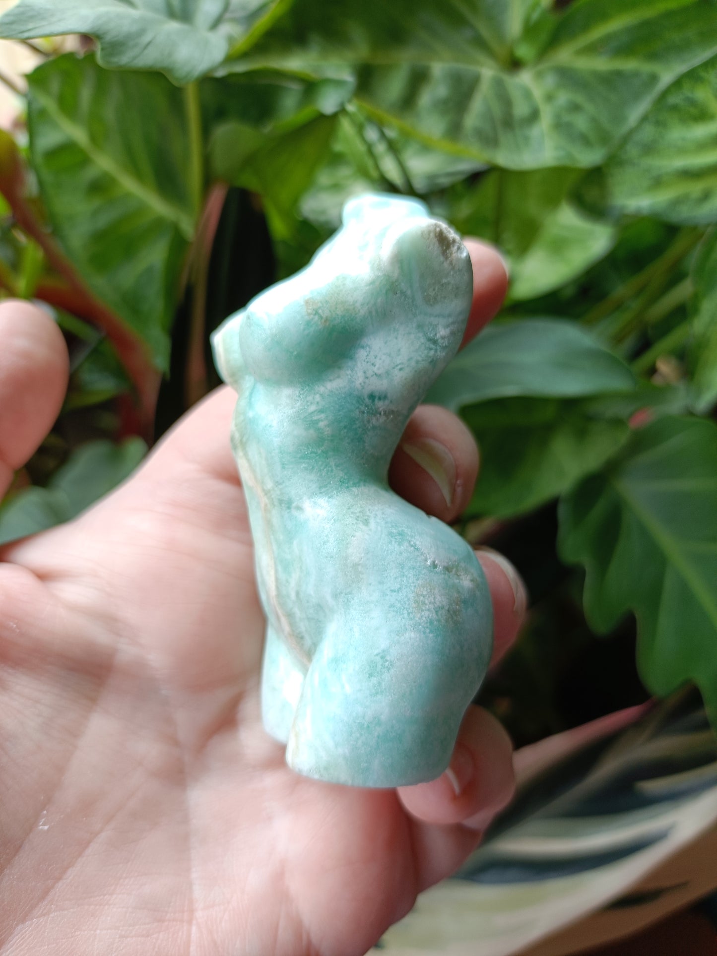 Blue Aragonite Goddess Body - 144g