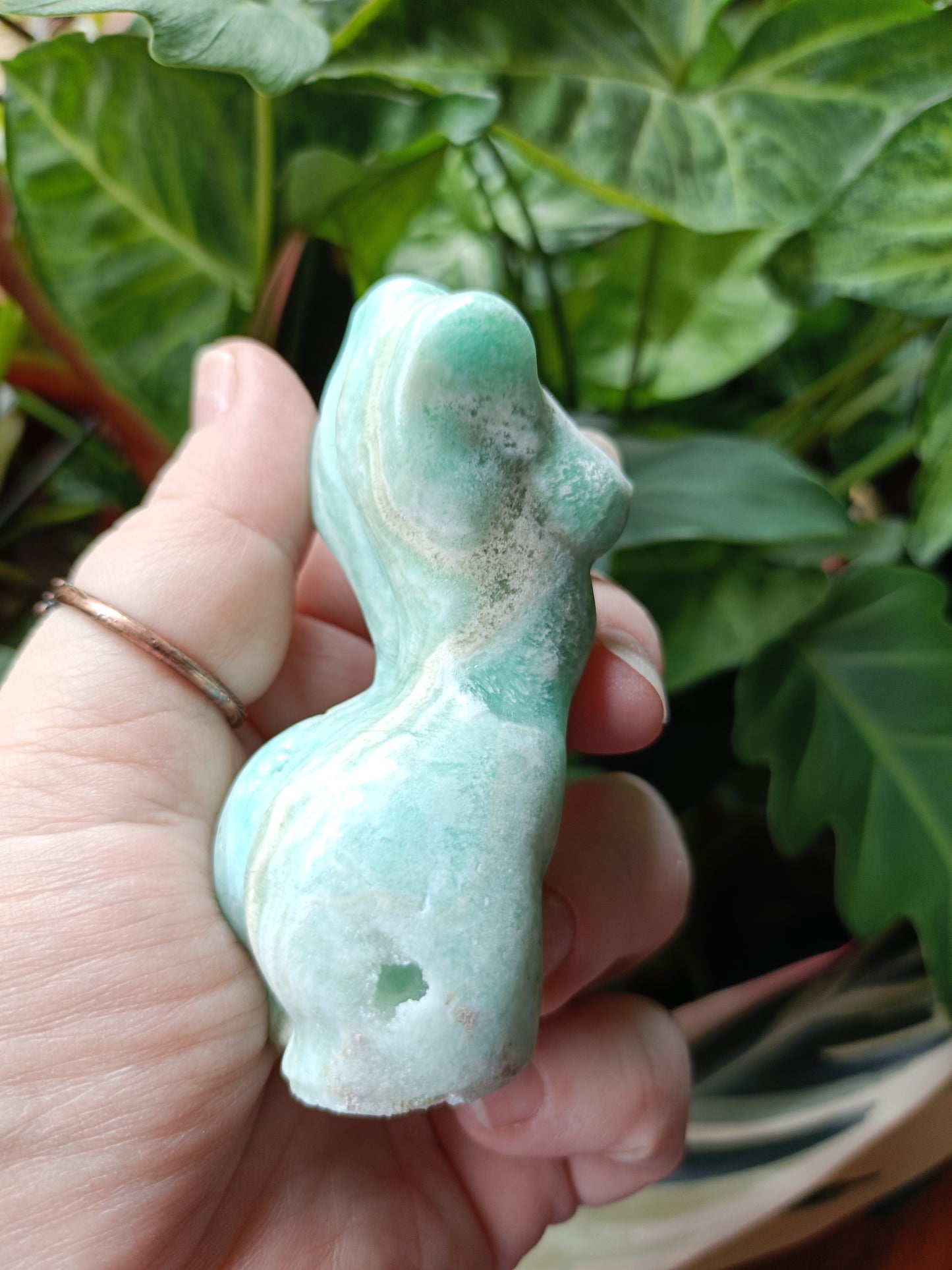 Blue Aragonite Goddess Body - 144g