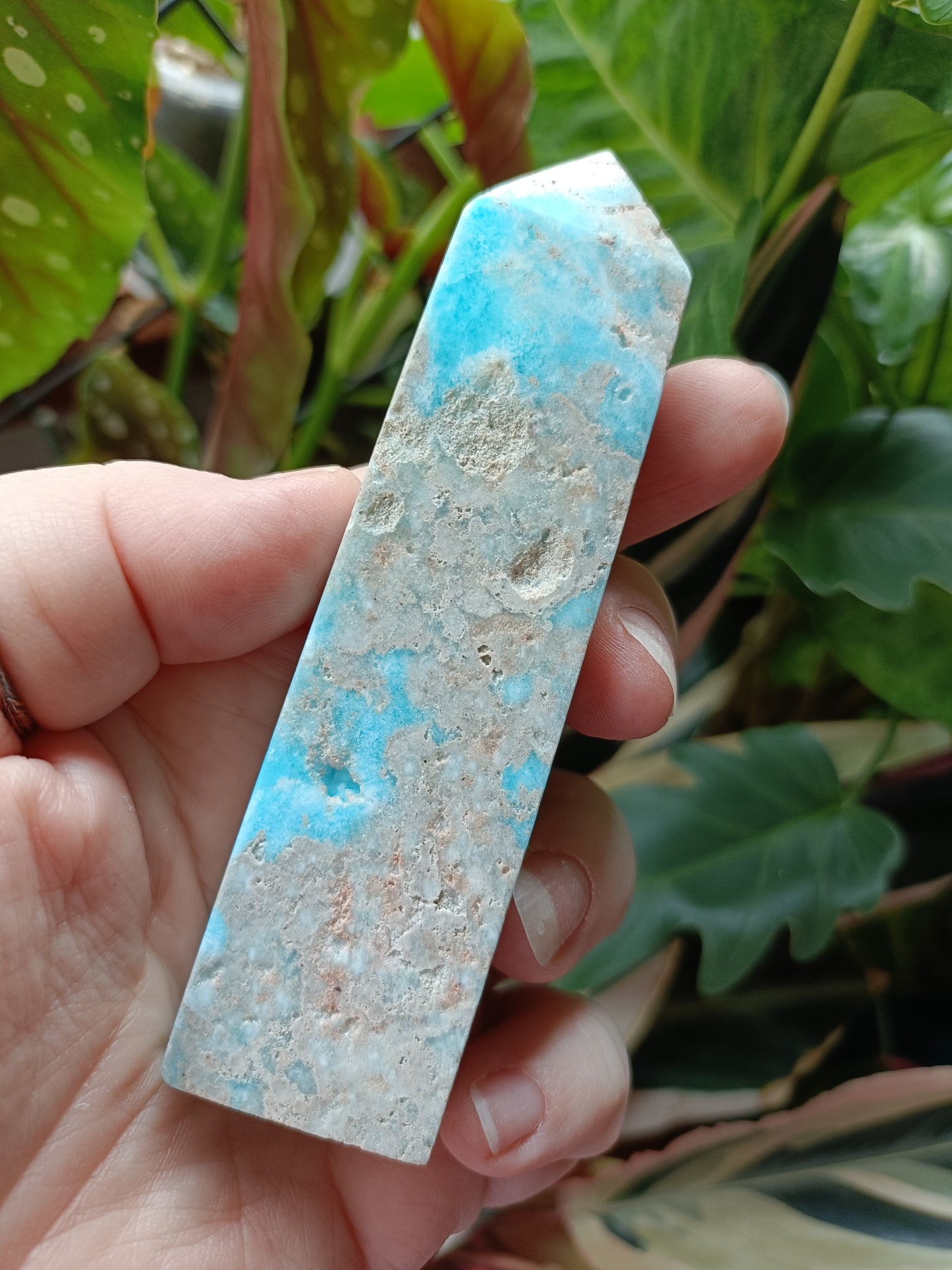 Blue Aragonite Tower - 82g