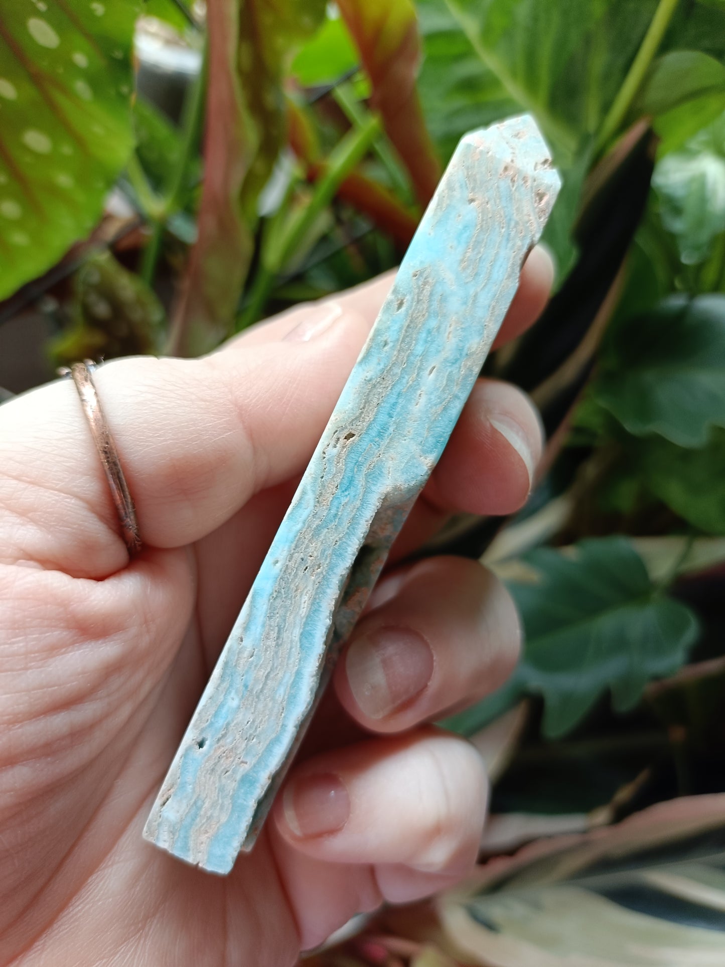 Blue Aragonite Tower - 82g