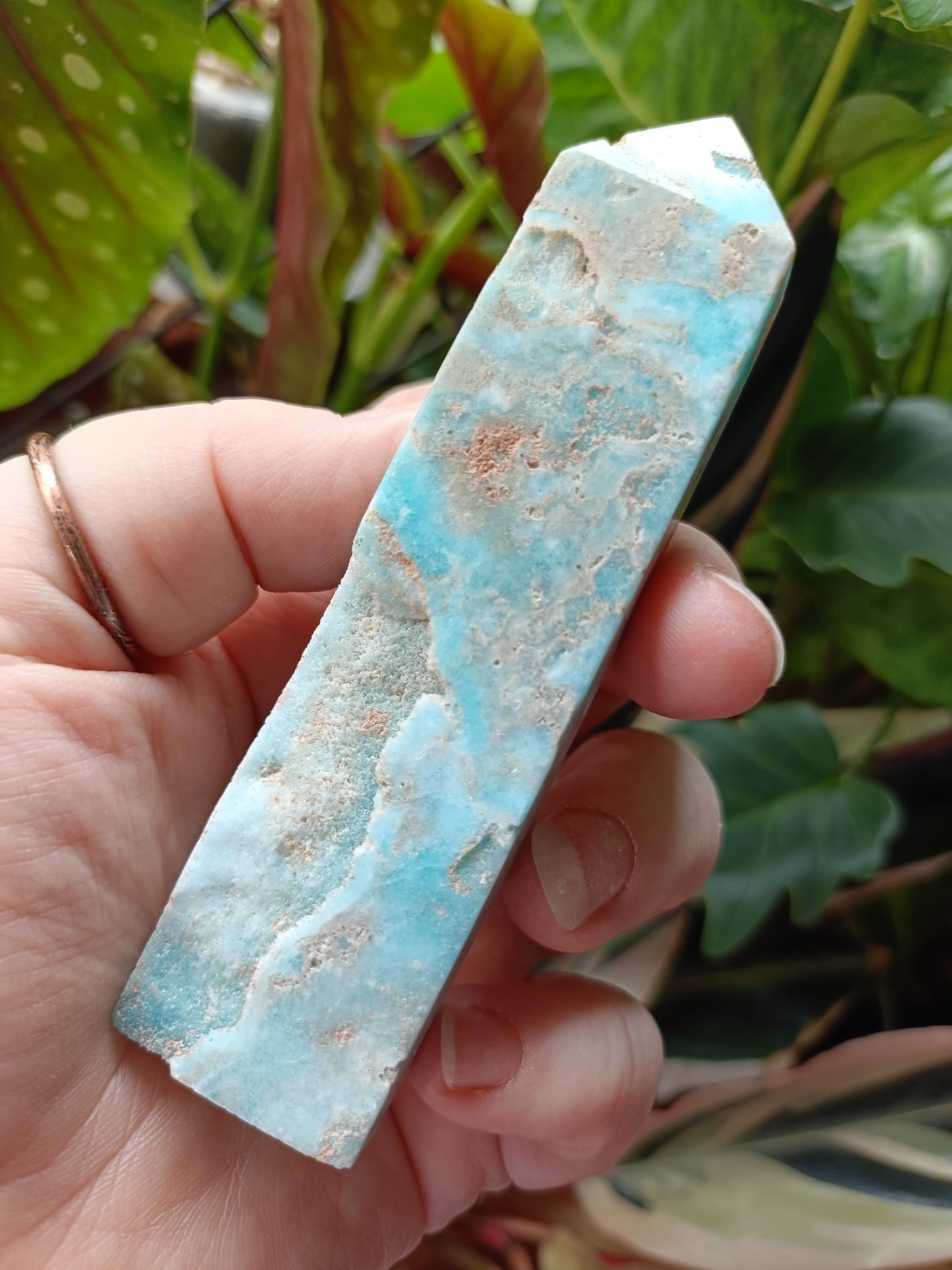 Blue Aragonite Tower - 82g