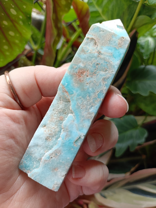 Blue Aragonite Tower - 82g