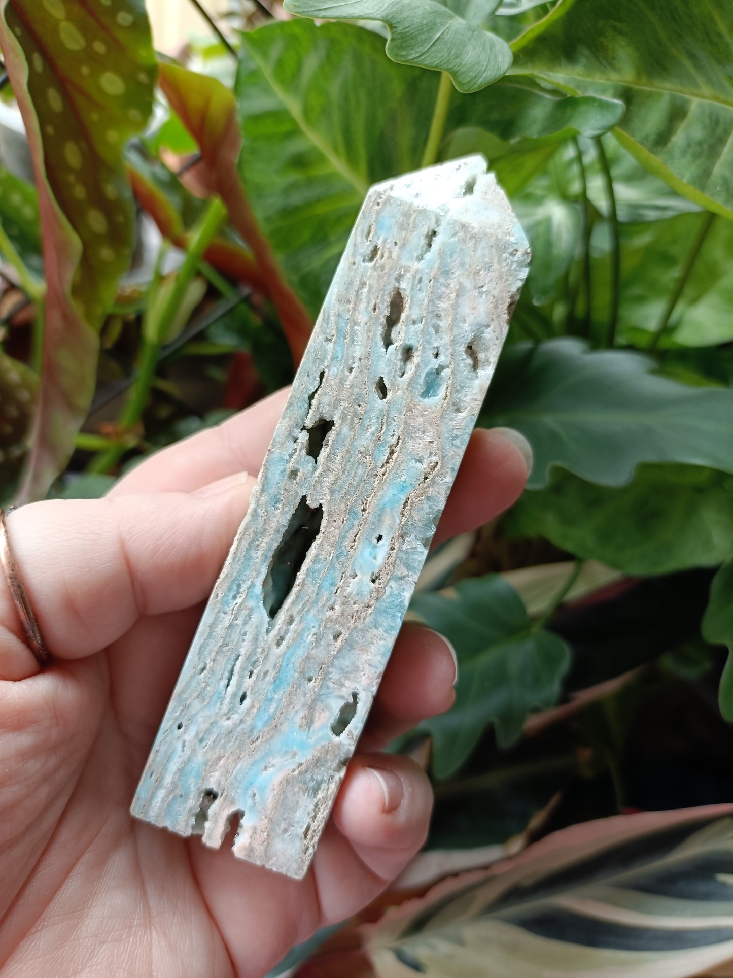 Blue Aragonite Tower - 159g