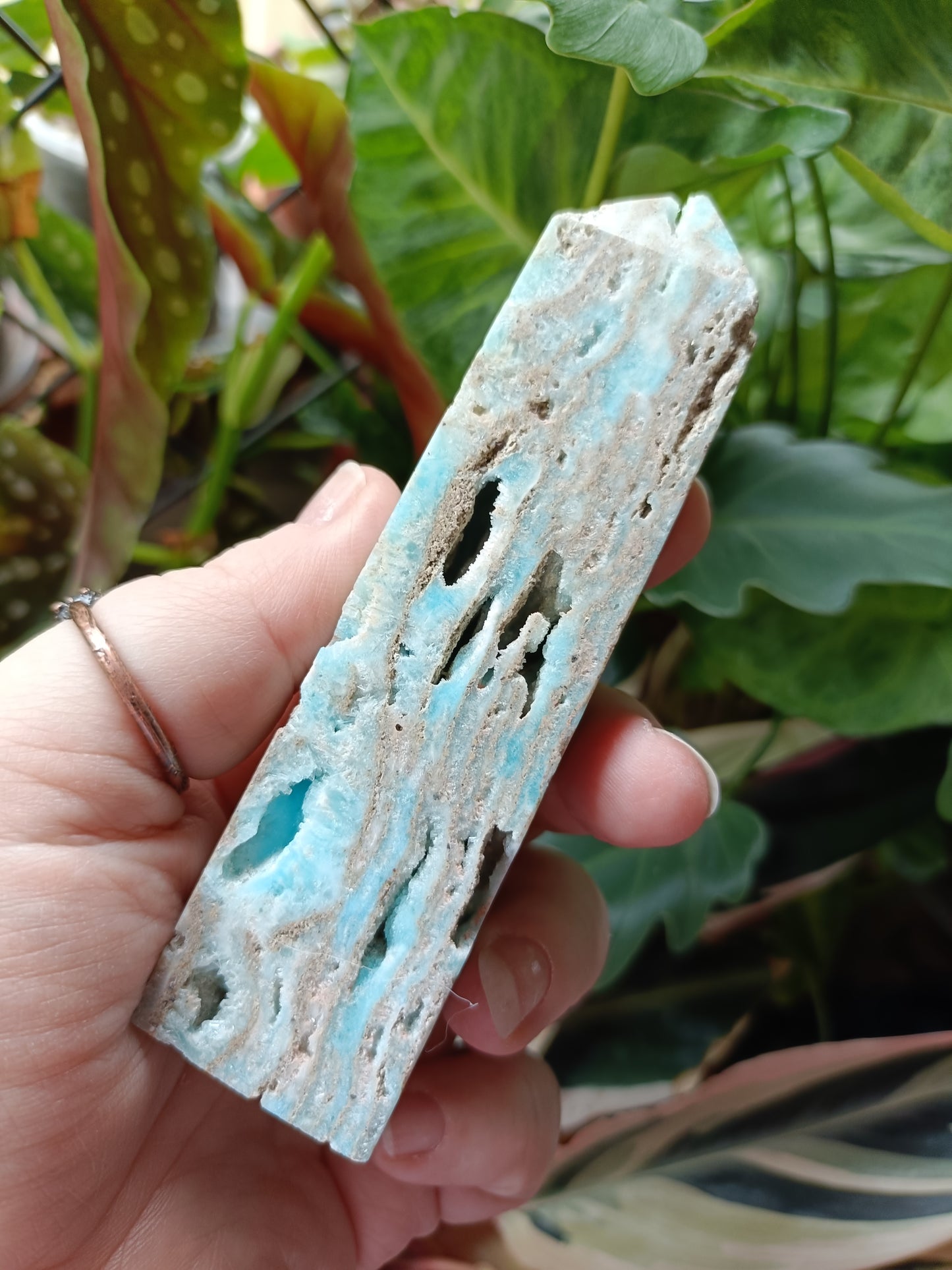 Blue Aragonite Tower - 159g