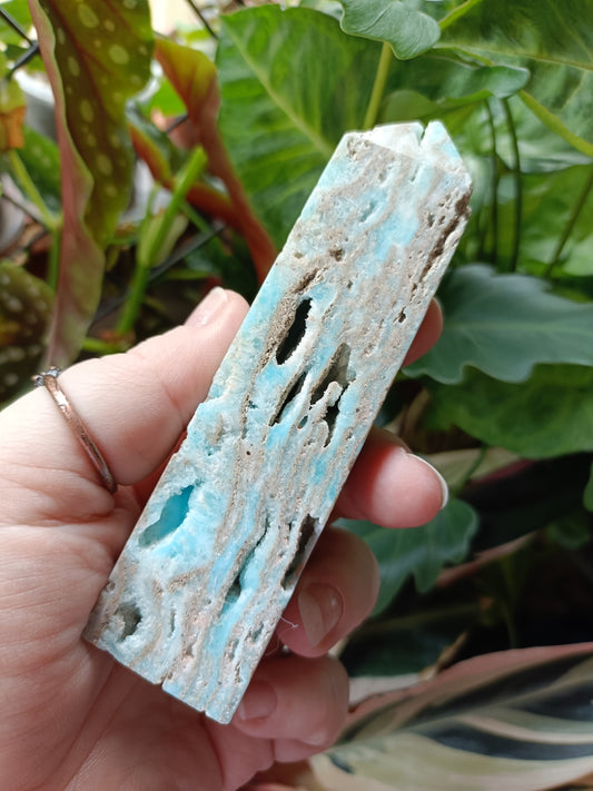 Blue Aragonite Tower - 159g