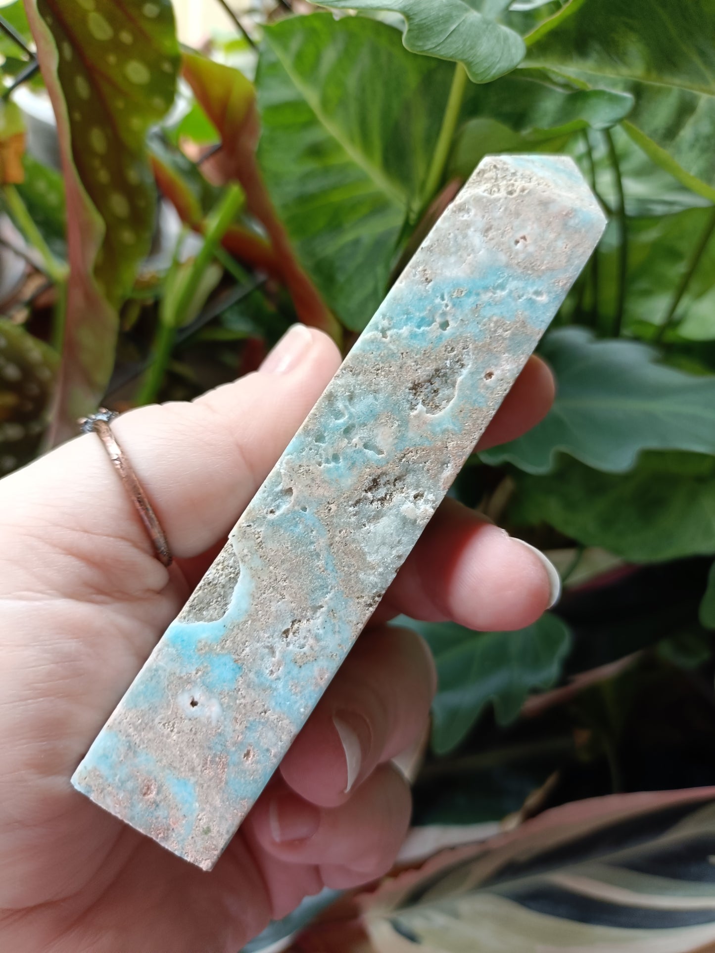 Blue Aragonite Tower - 159g