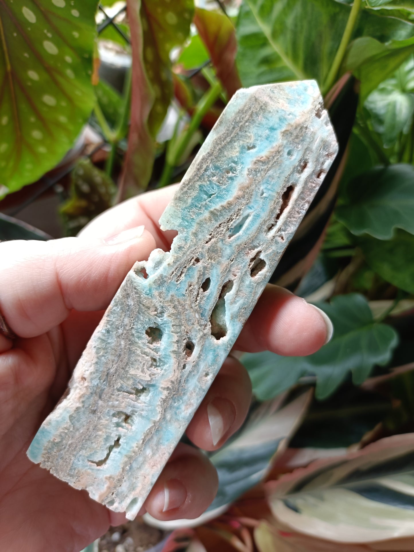 Blue Aragonite Tower - 203g