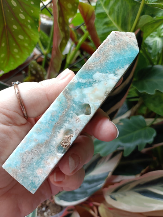 Blue Aragonite Tower - 203g