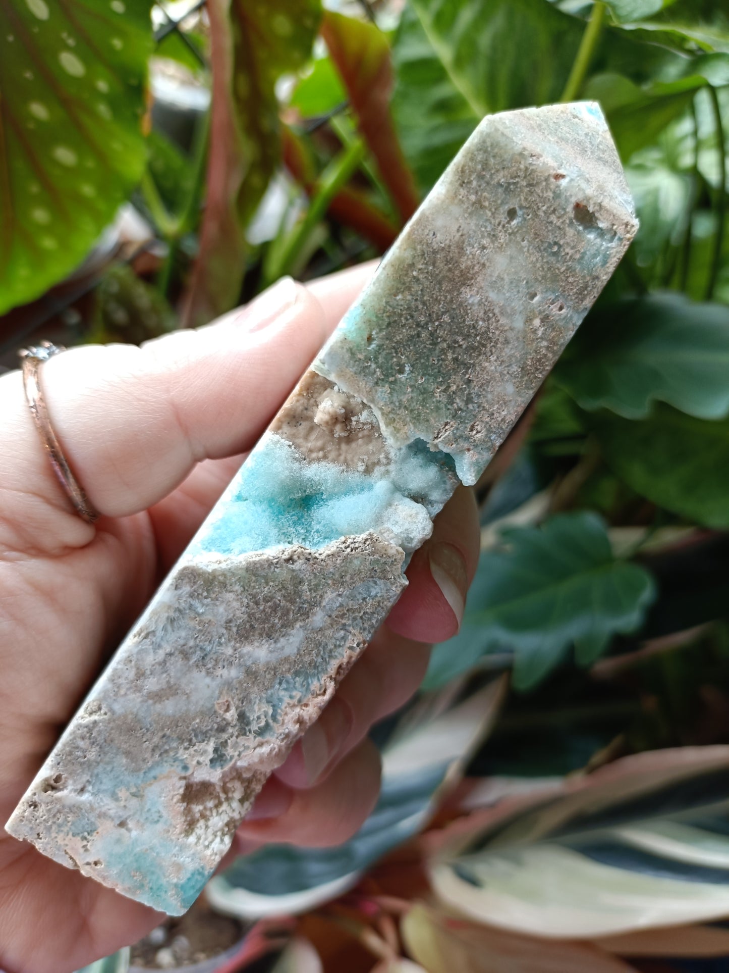 Blue Aragonite Tower - 203g