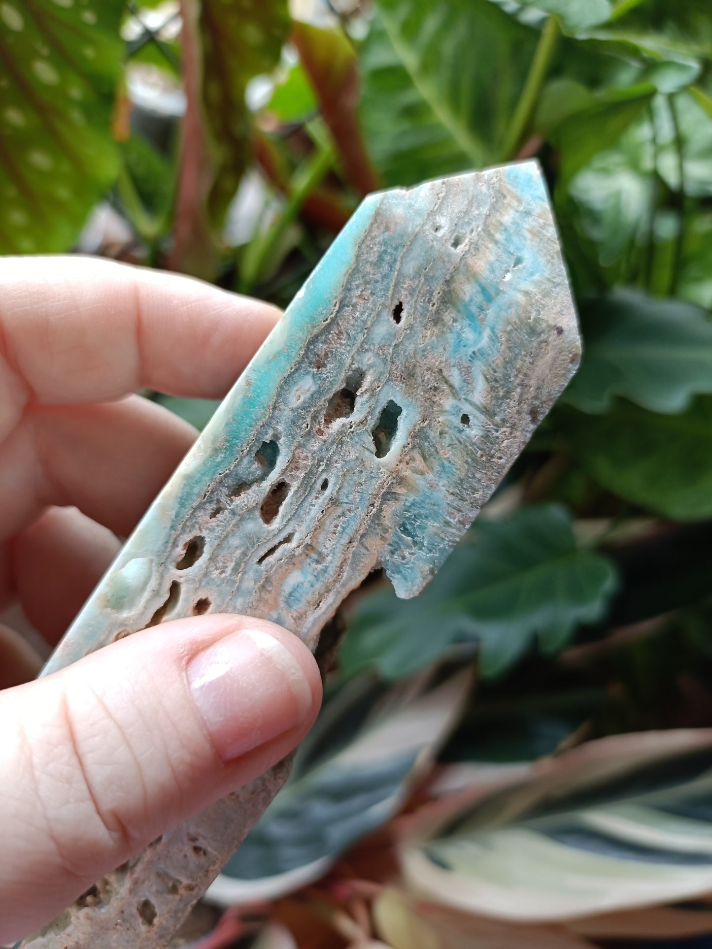 Blue Aragonite Tower - 203g