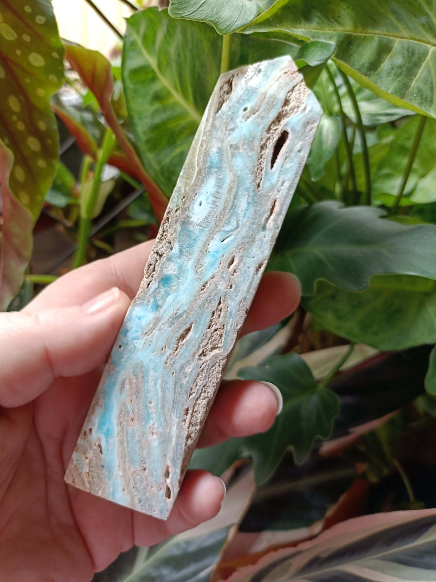Blue Aragonite Tower - 239g