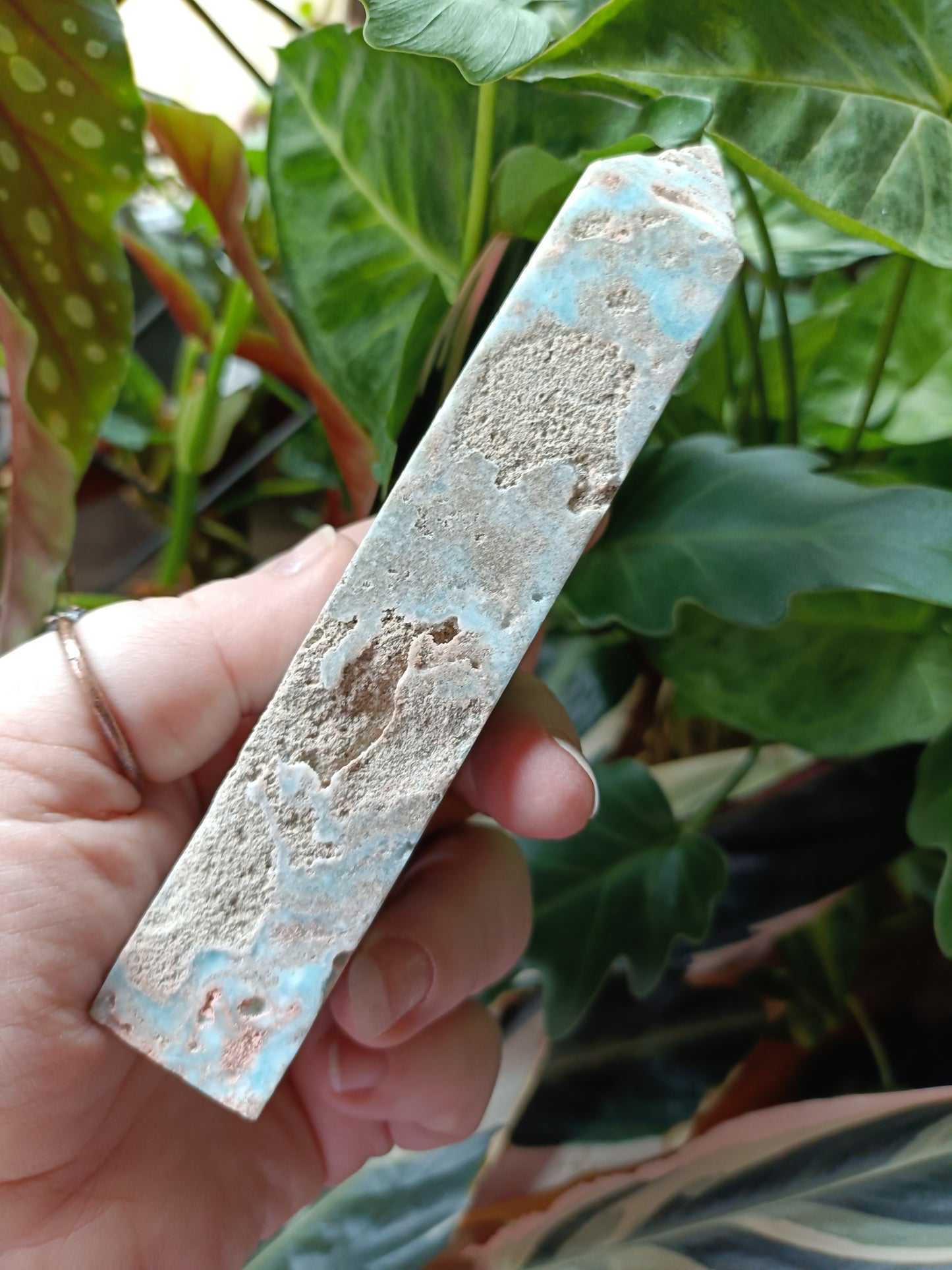 Blue Aragonite Tower - 239g