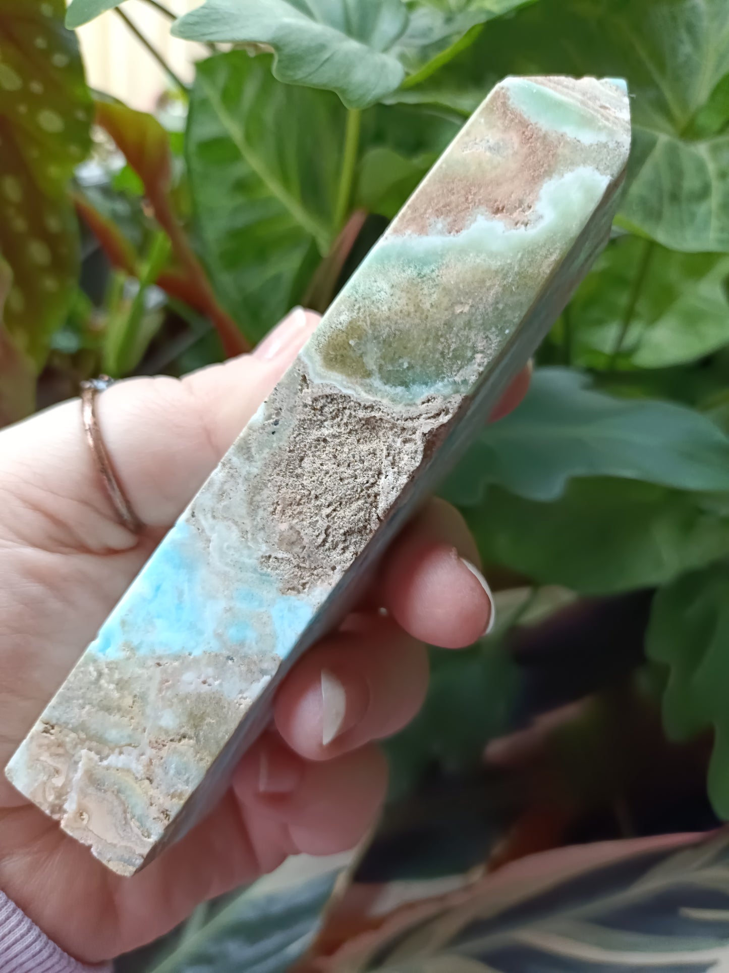 Blue Aragonite Tower - 239g