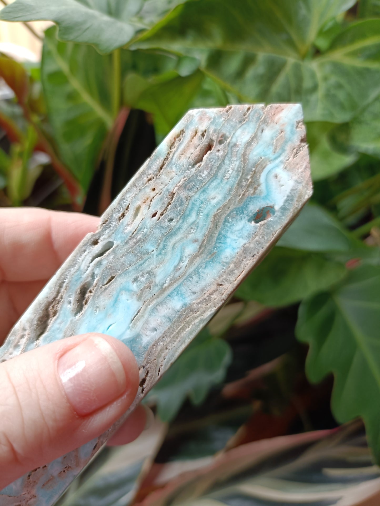 Blue Aragonite Tower - 239g